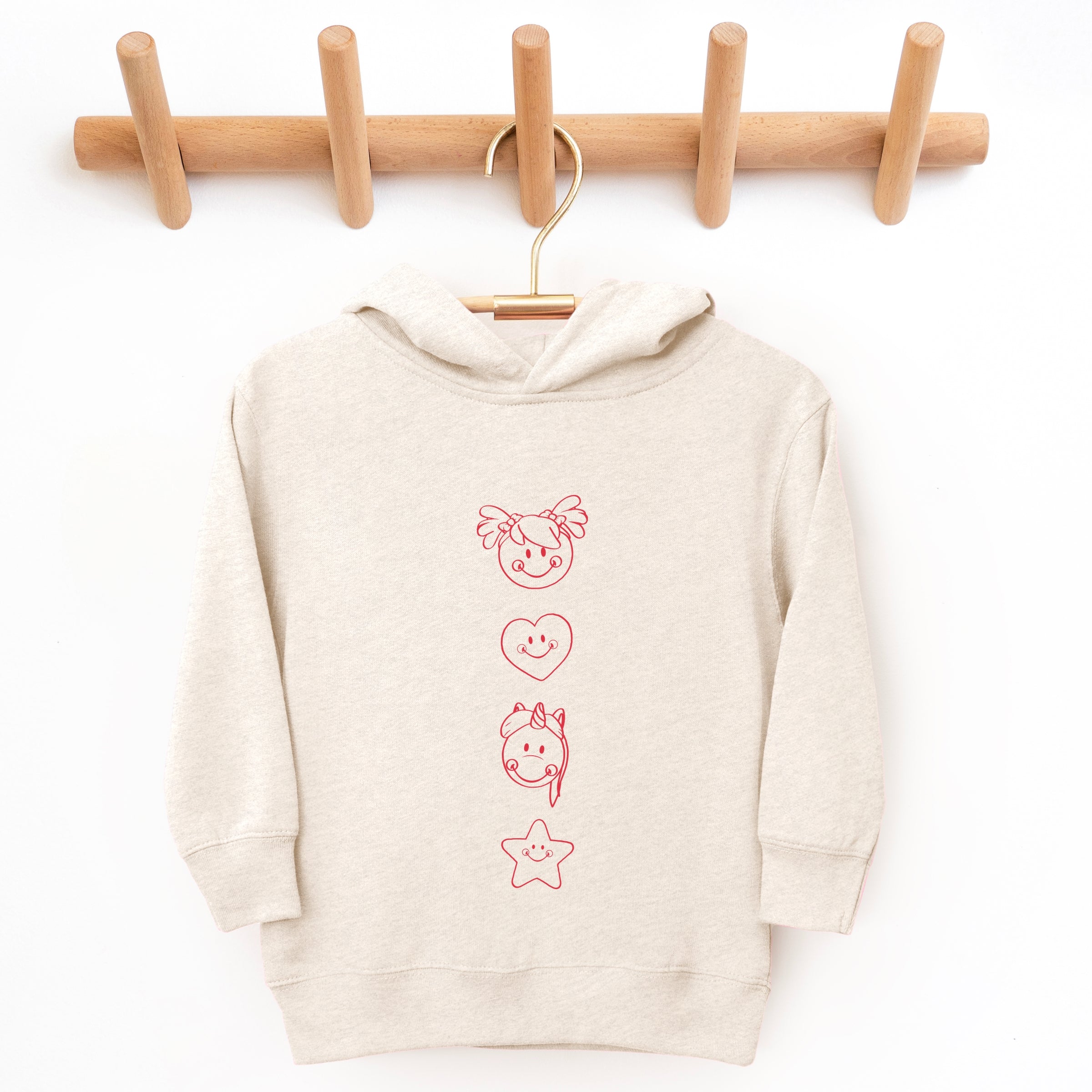 Mini Smiley Love Starts Small - Toddler Hoodie
