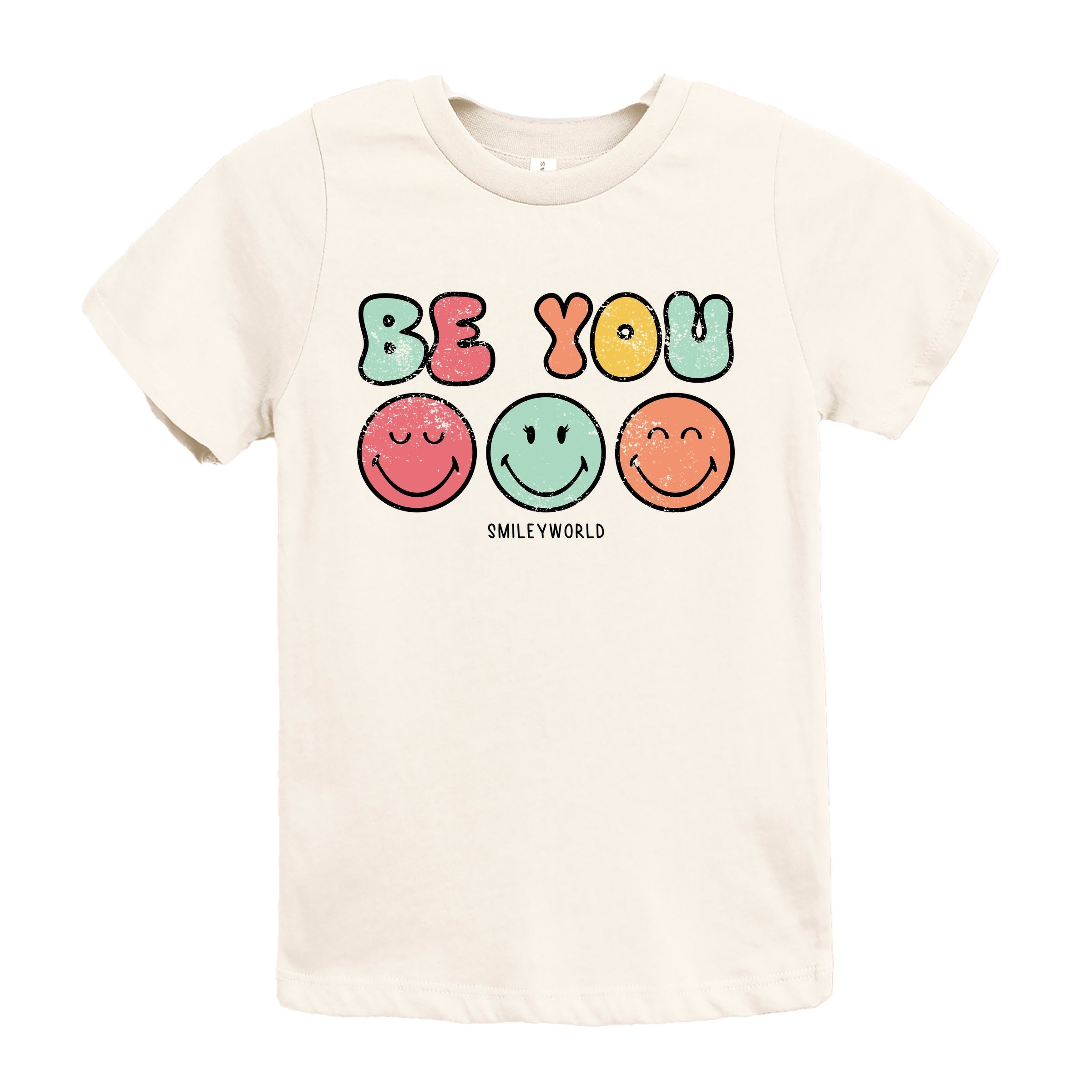 SmileyWorld Be You Groovy - Youth Short Sleeve Graphic T-Shirt