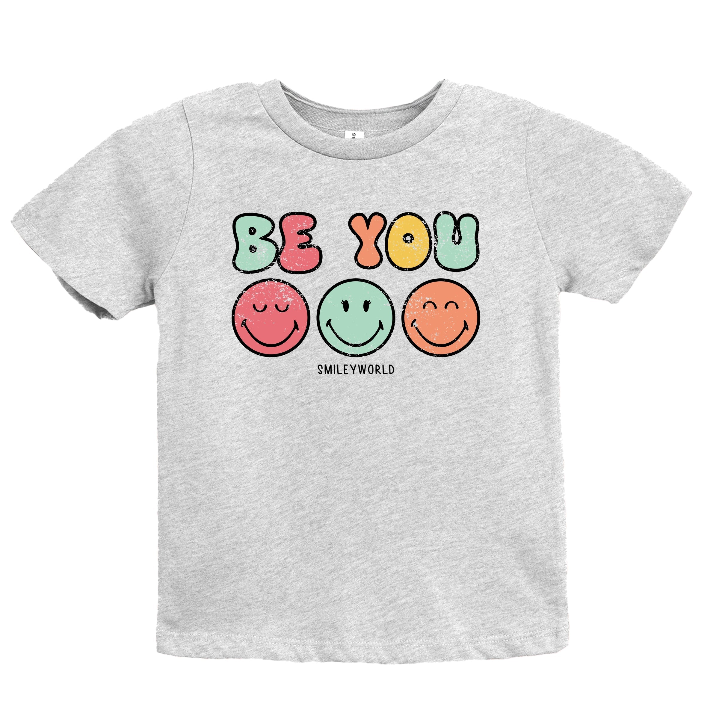 SmileyWorld Be You Groovy - Youth Short Sleeve Graphic T-Shirt
