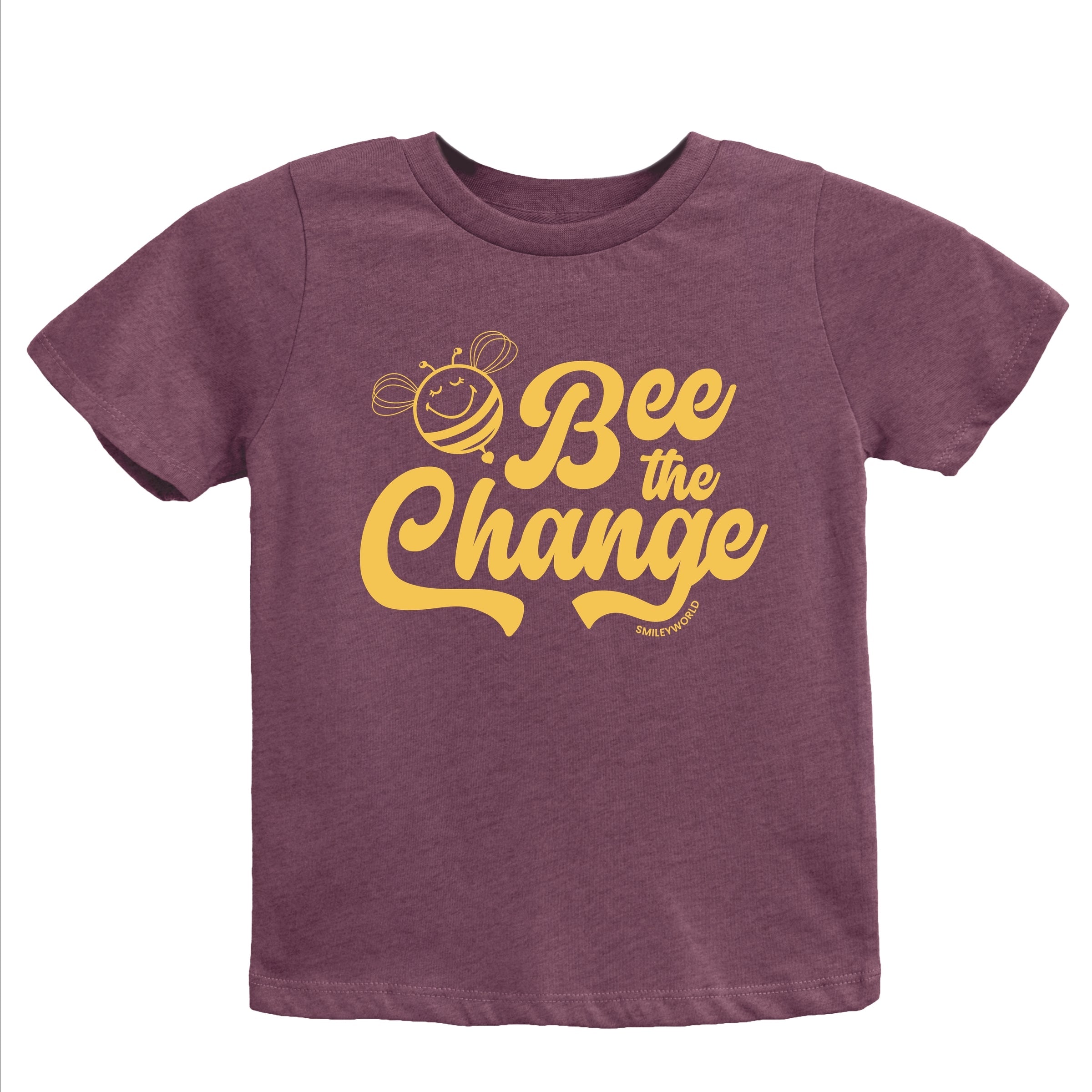 SmileyWorld Bee the Change - Youth Short Sleeve Graphic T-Shirt