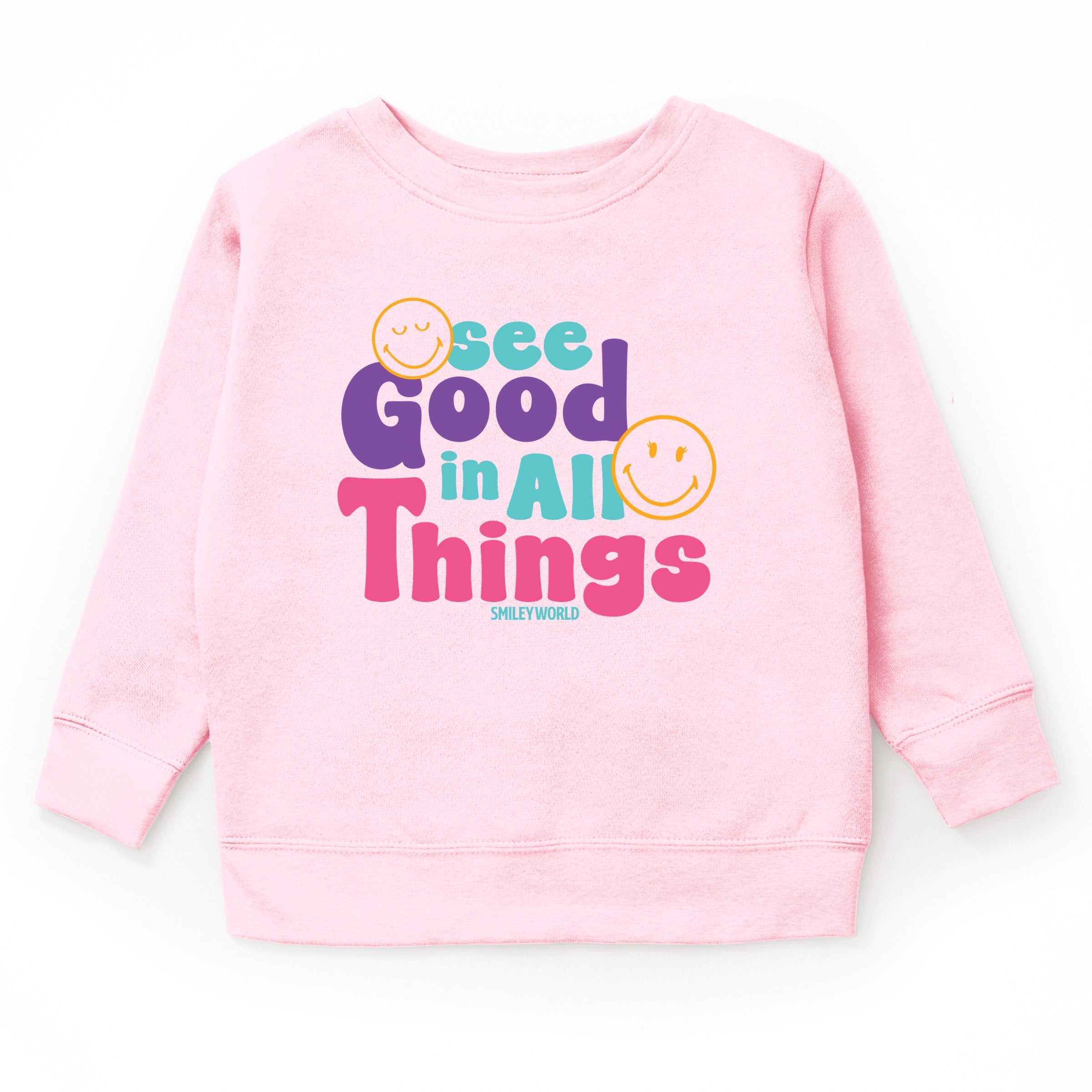 SmileyWorld See Good In All Things - Youth Graphic Sweatshirt