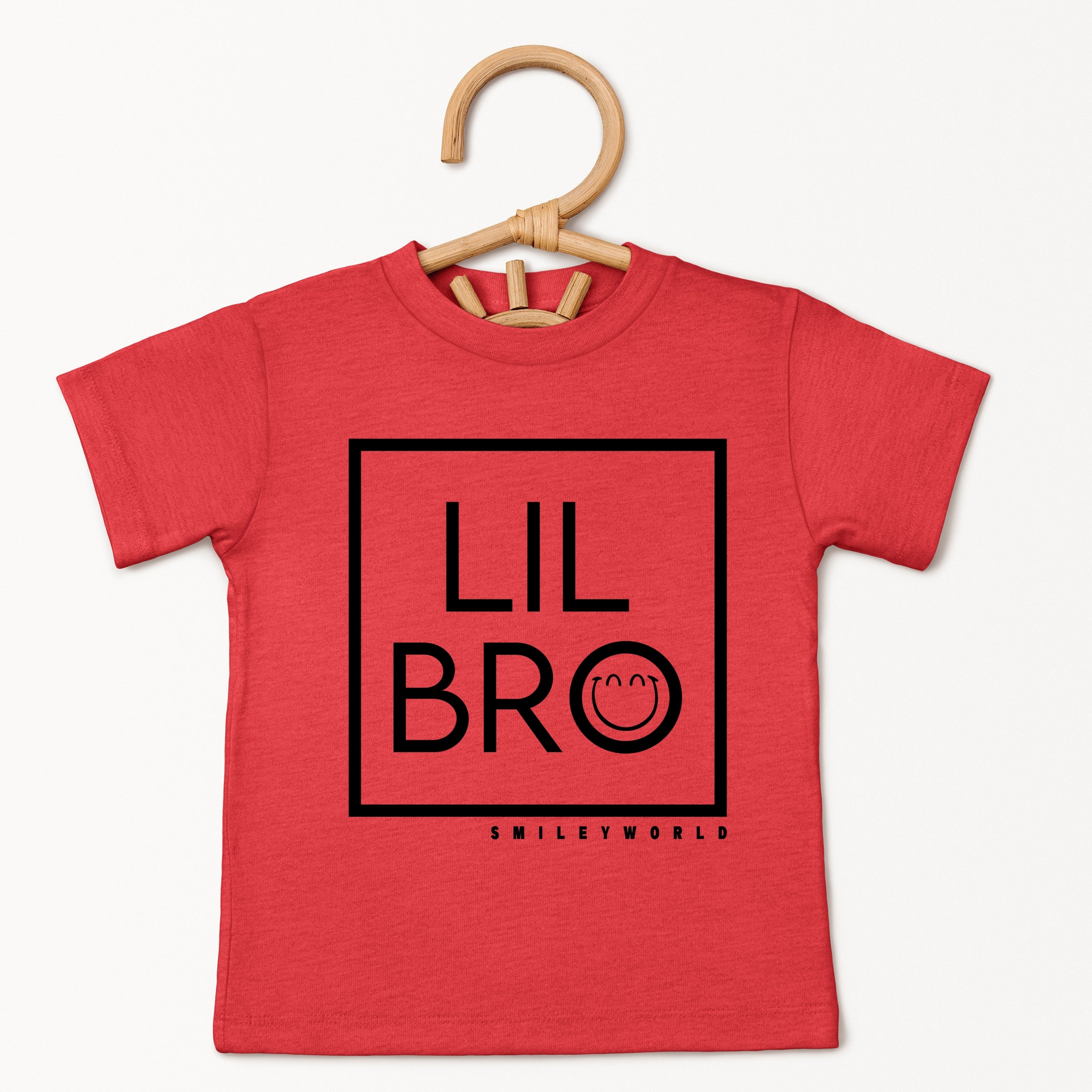 SmileyWorld Lil Bro Square - Toddler Short Sleeve Graphic T-Shirt