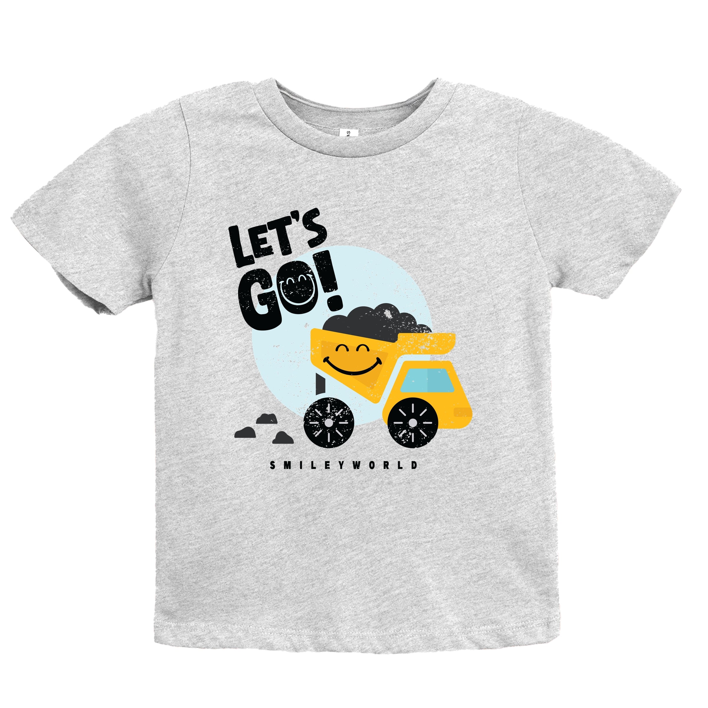 SmileyWorld Let's Go Dump Truck - Youth Short Sleeve Graphic T-Shirt