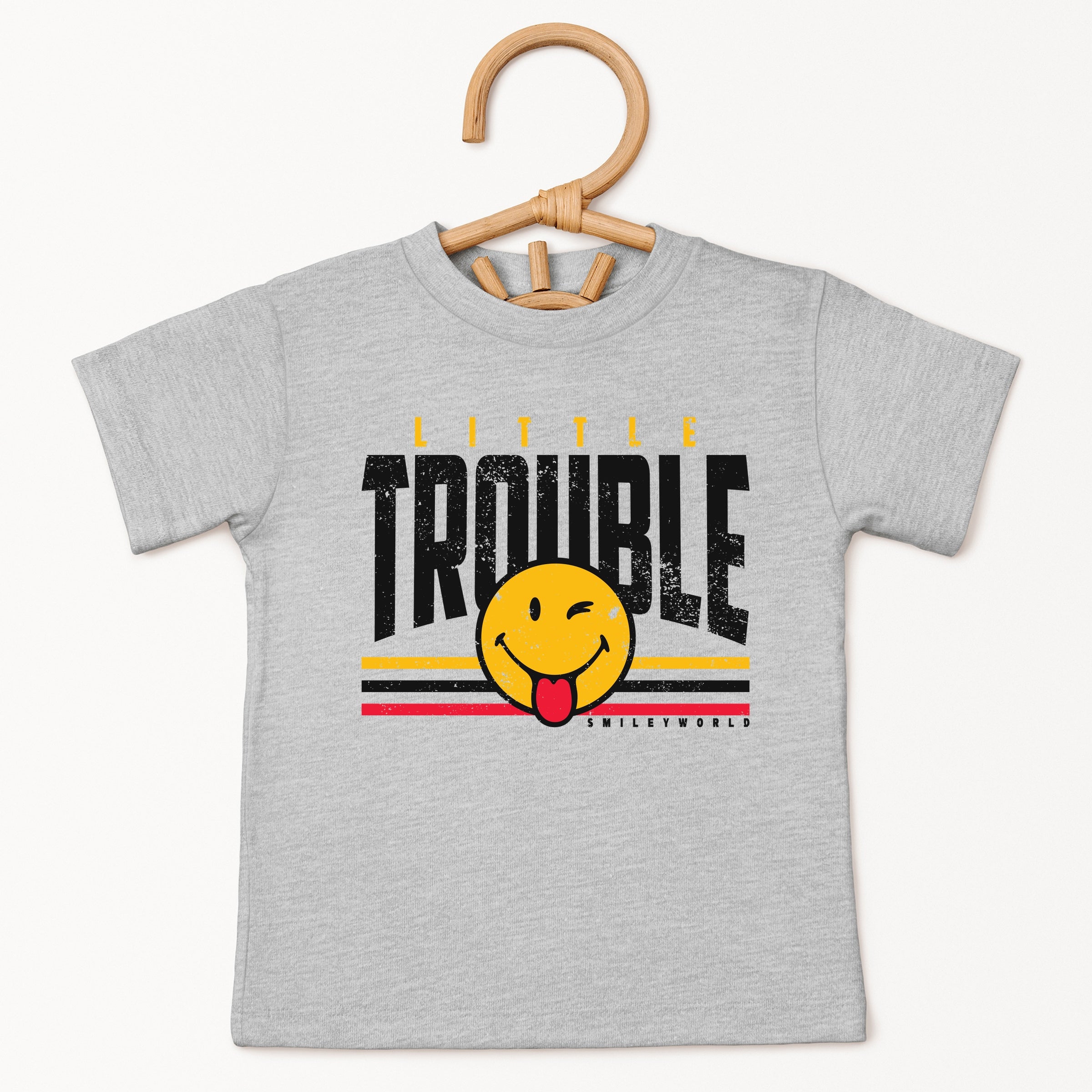 SmileyWorld Little Trouble - Toddler Short Sleeve Graphic T-Shirt