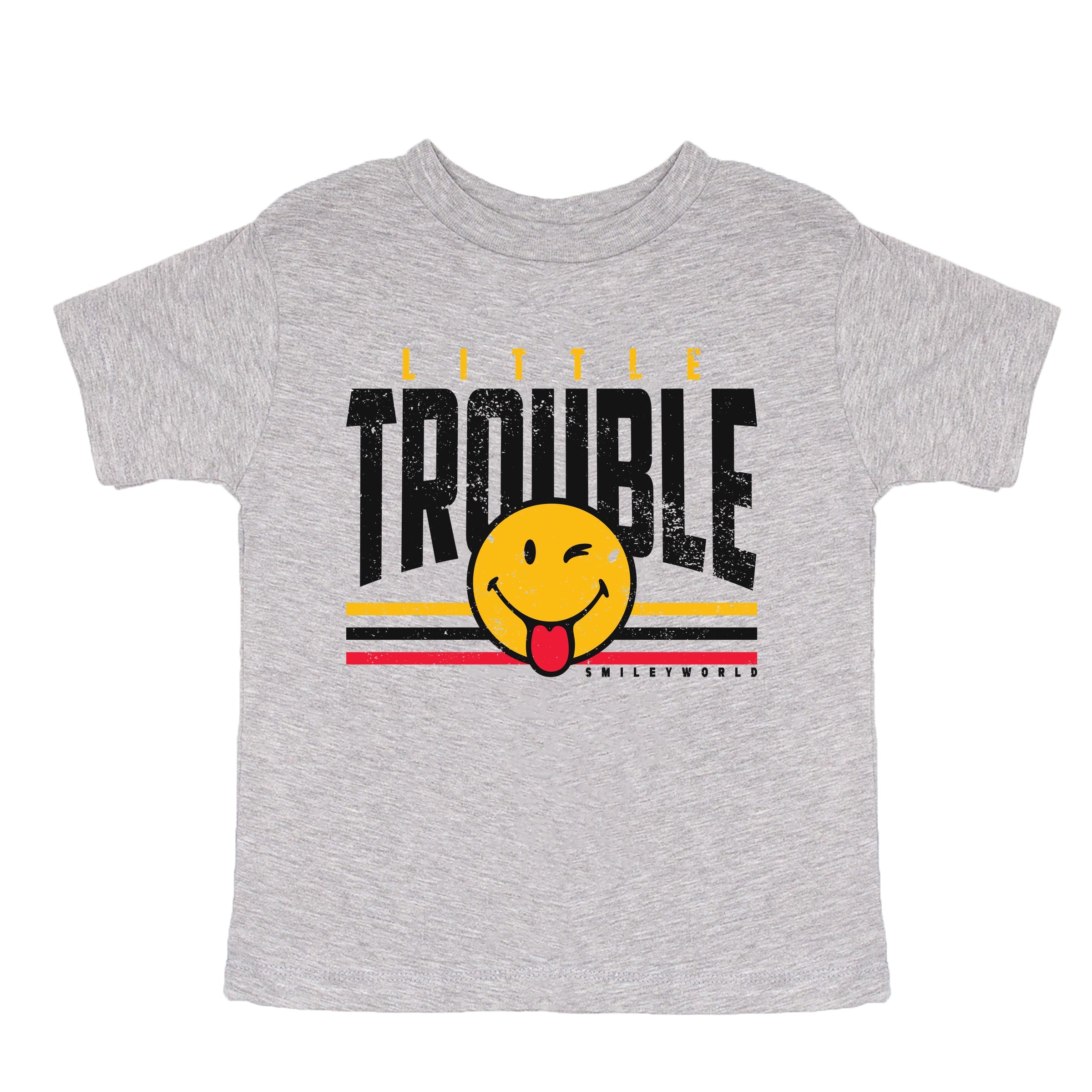 SmileyWorld Little Trouble - Toddler Short Sleeve Graphic T-Shirt