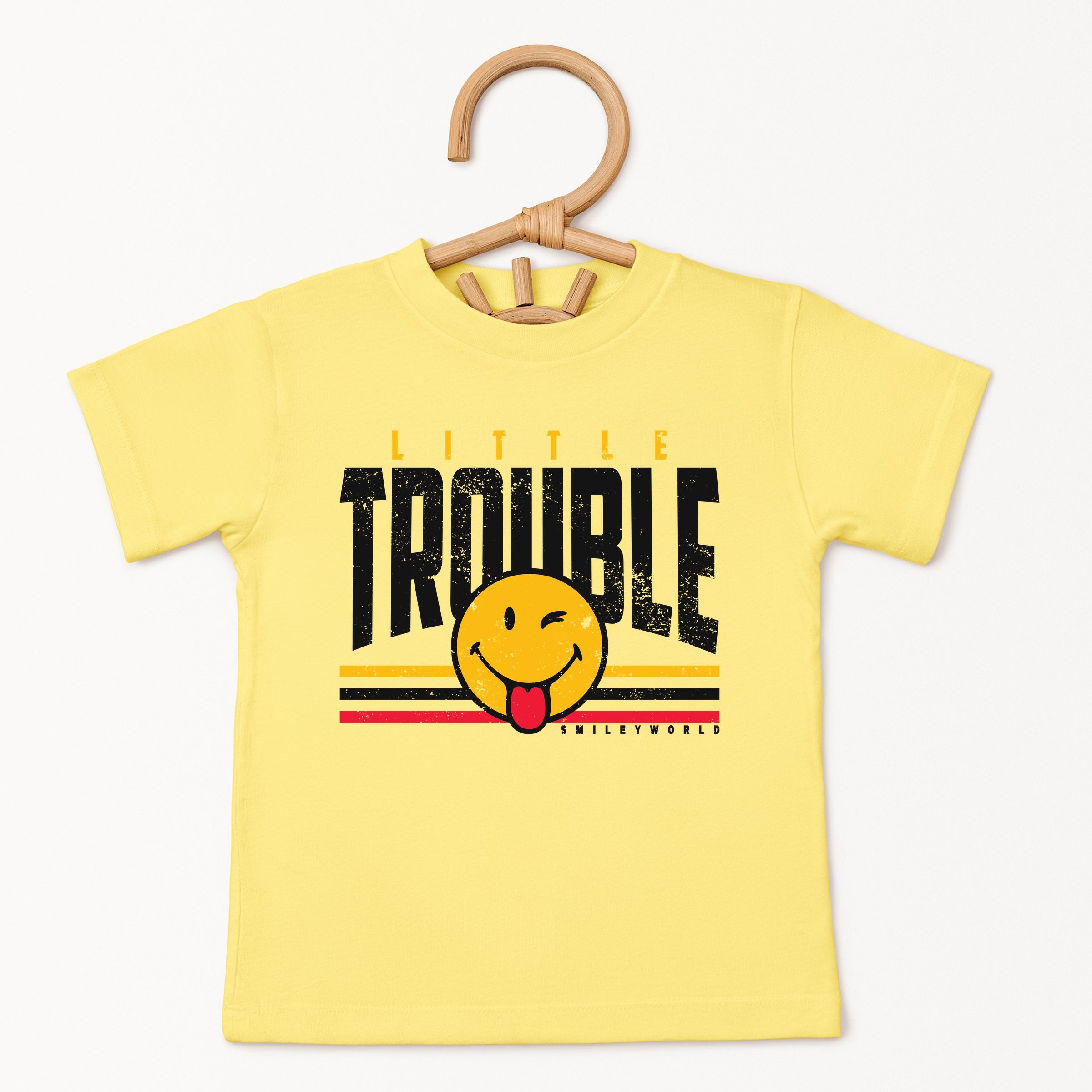 SmileyWorld Little Trouble - Toddler Short Sleeve Graphic T-Shirt