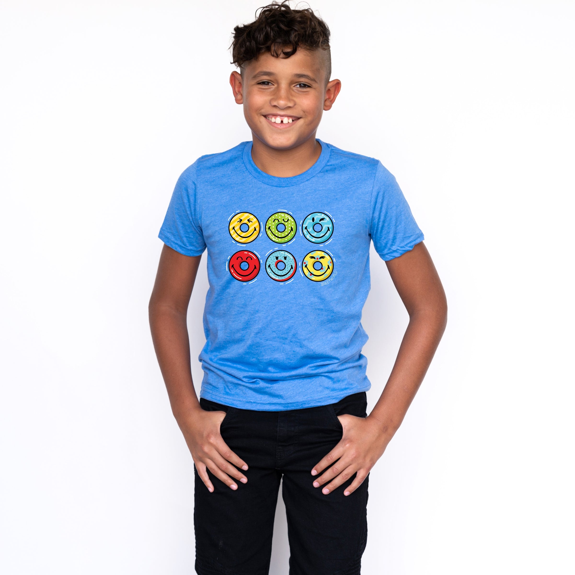 SmileyWorld Pool Floats - Youth Short Sleeve Graphic T-Shirt