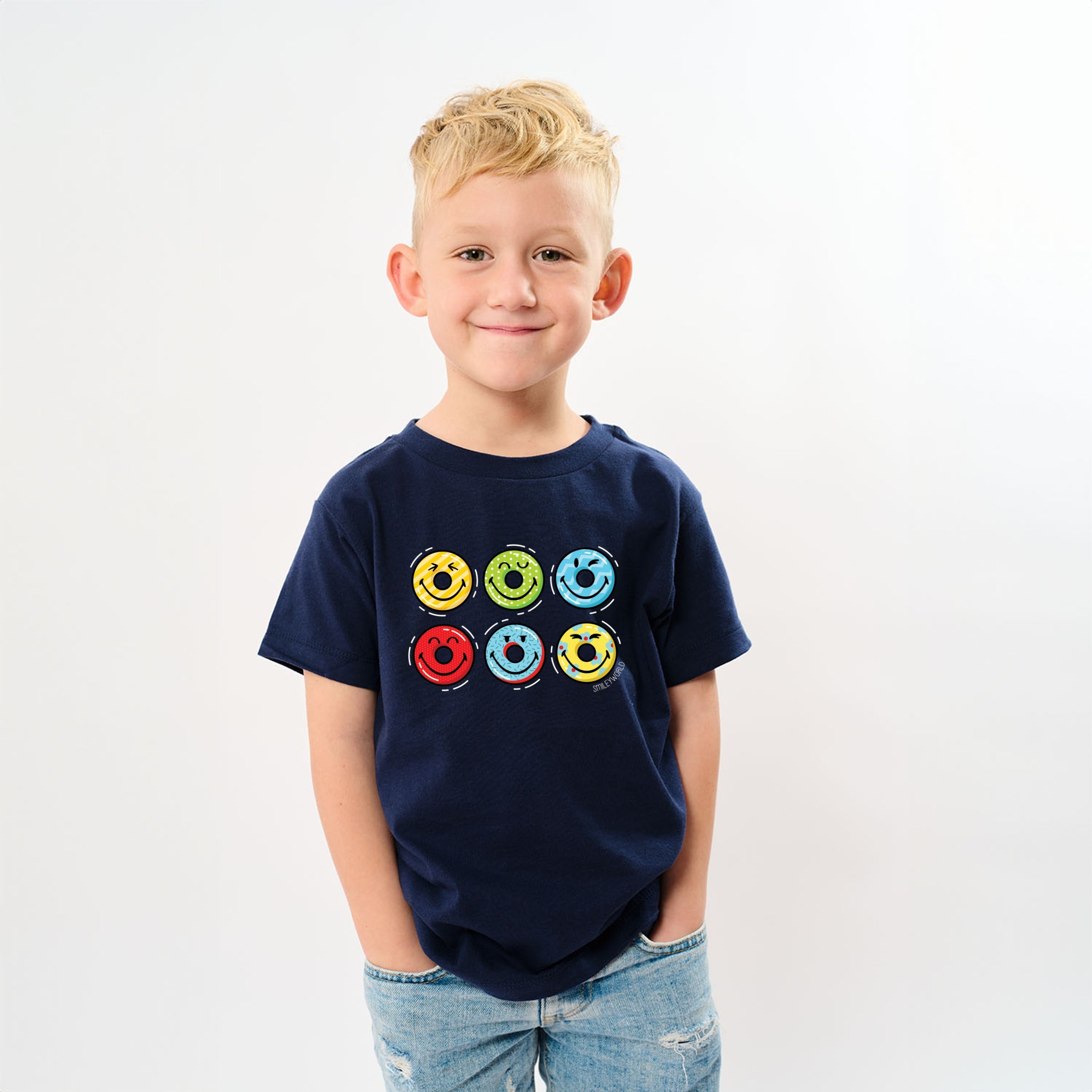 SmileyWorld Pool Floats - Youth Short Sleeve Graphic T-Shirt