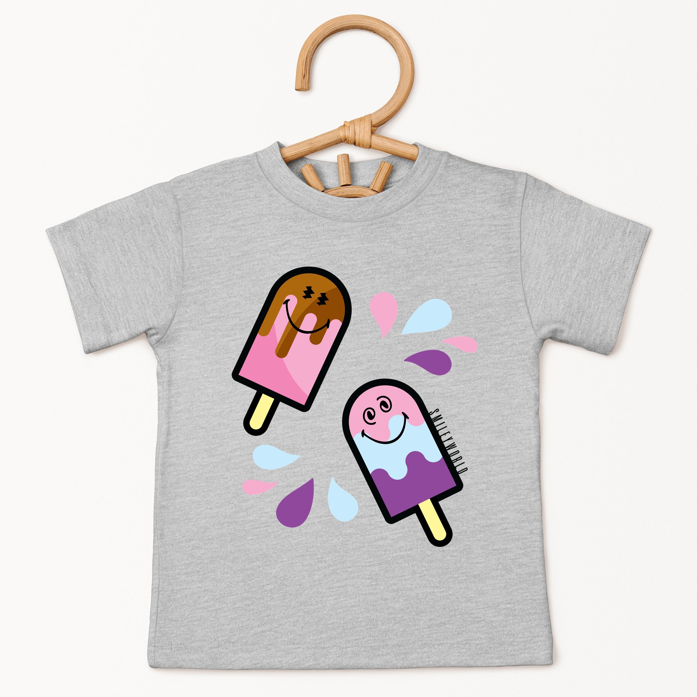 SmileyWorld Popsicles - Toddler Short Sleeve Graphic T-Shirt
