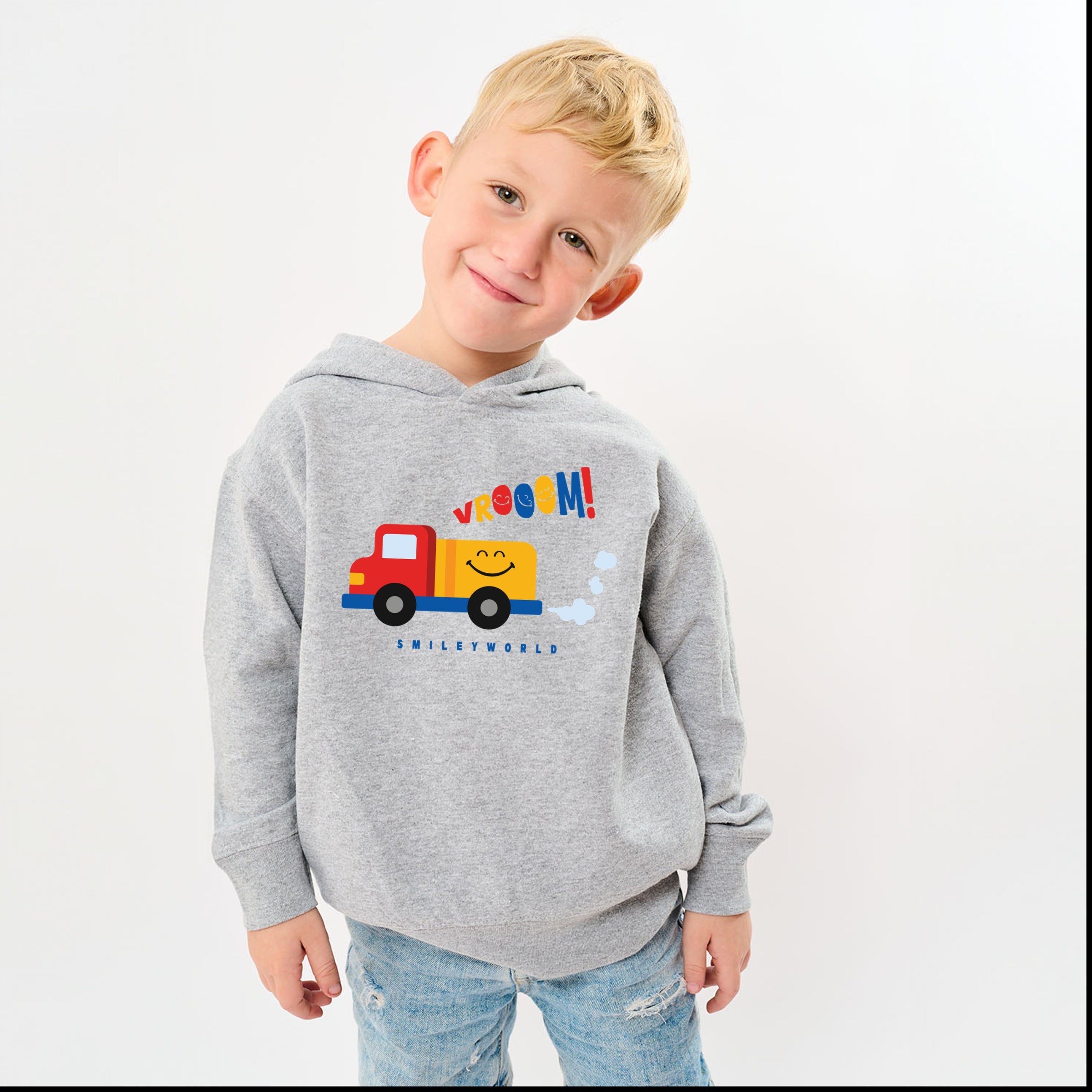 SmileyWorld Vrooom Truck - Toddler Hoodie