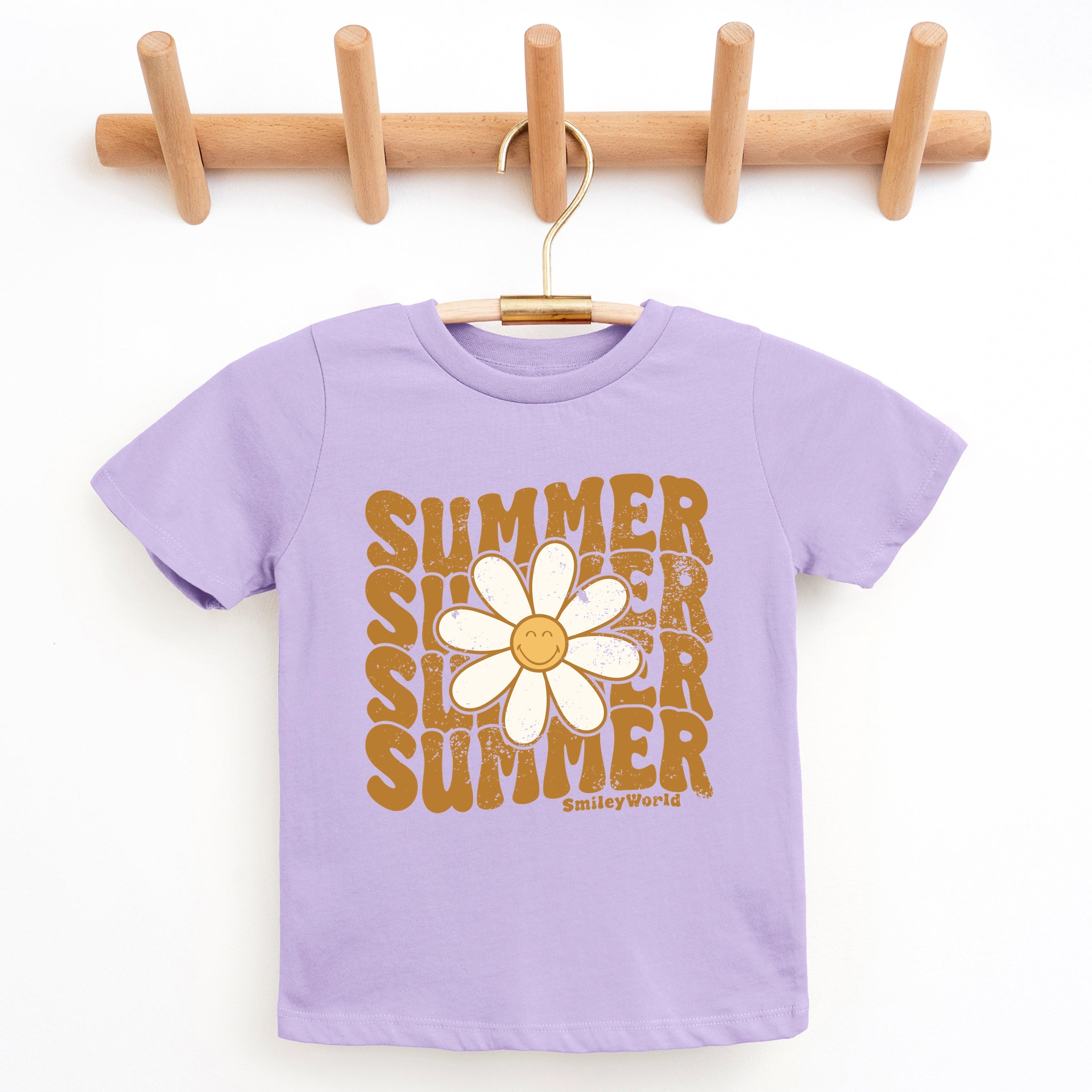 SmileyWorld Summer Wave Stacked - Youth Short Sleeve Graphic T-Shirt