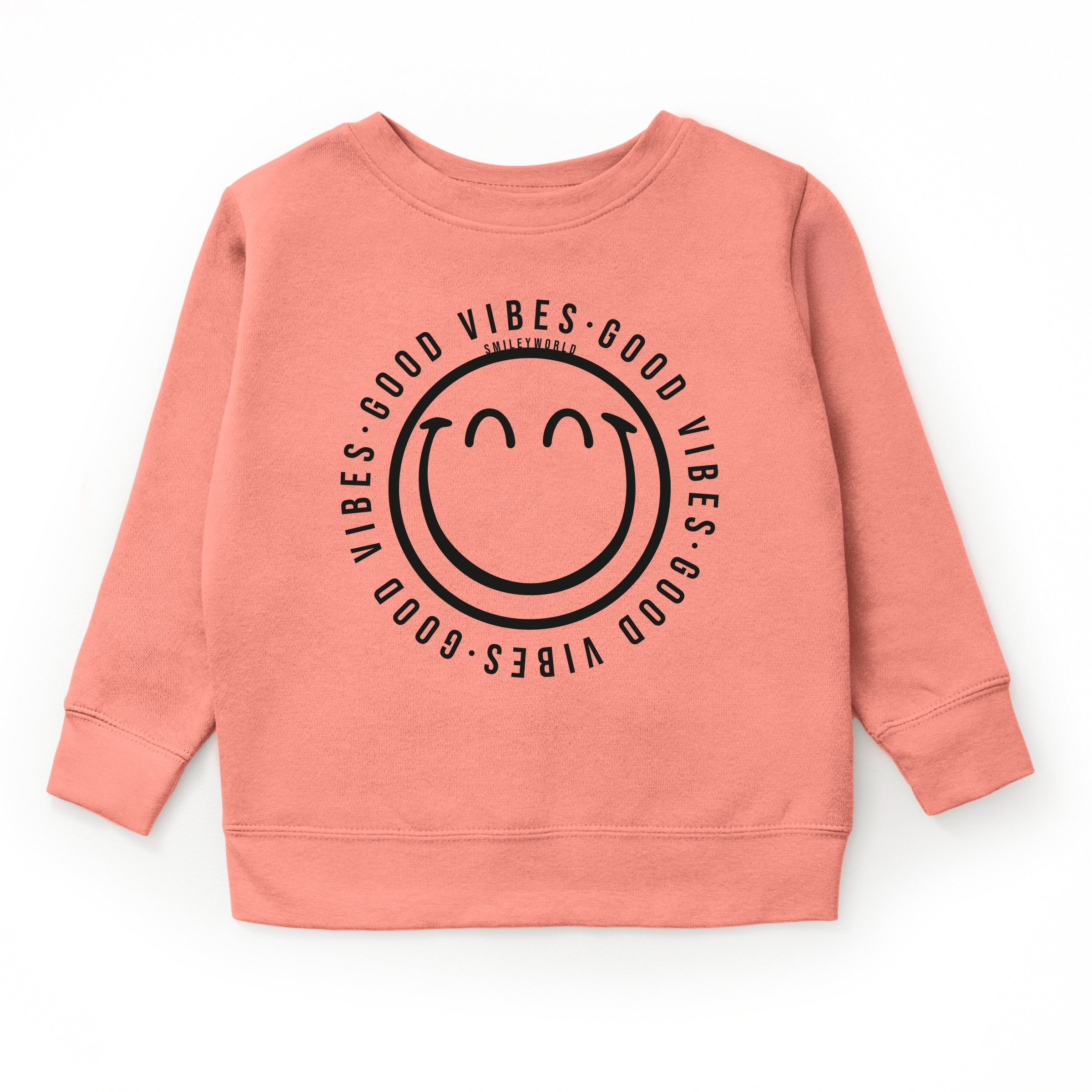 SmileyWorld Good Vibes Outline - Youth Graphic Sweatshirt