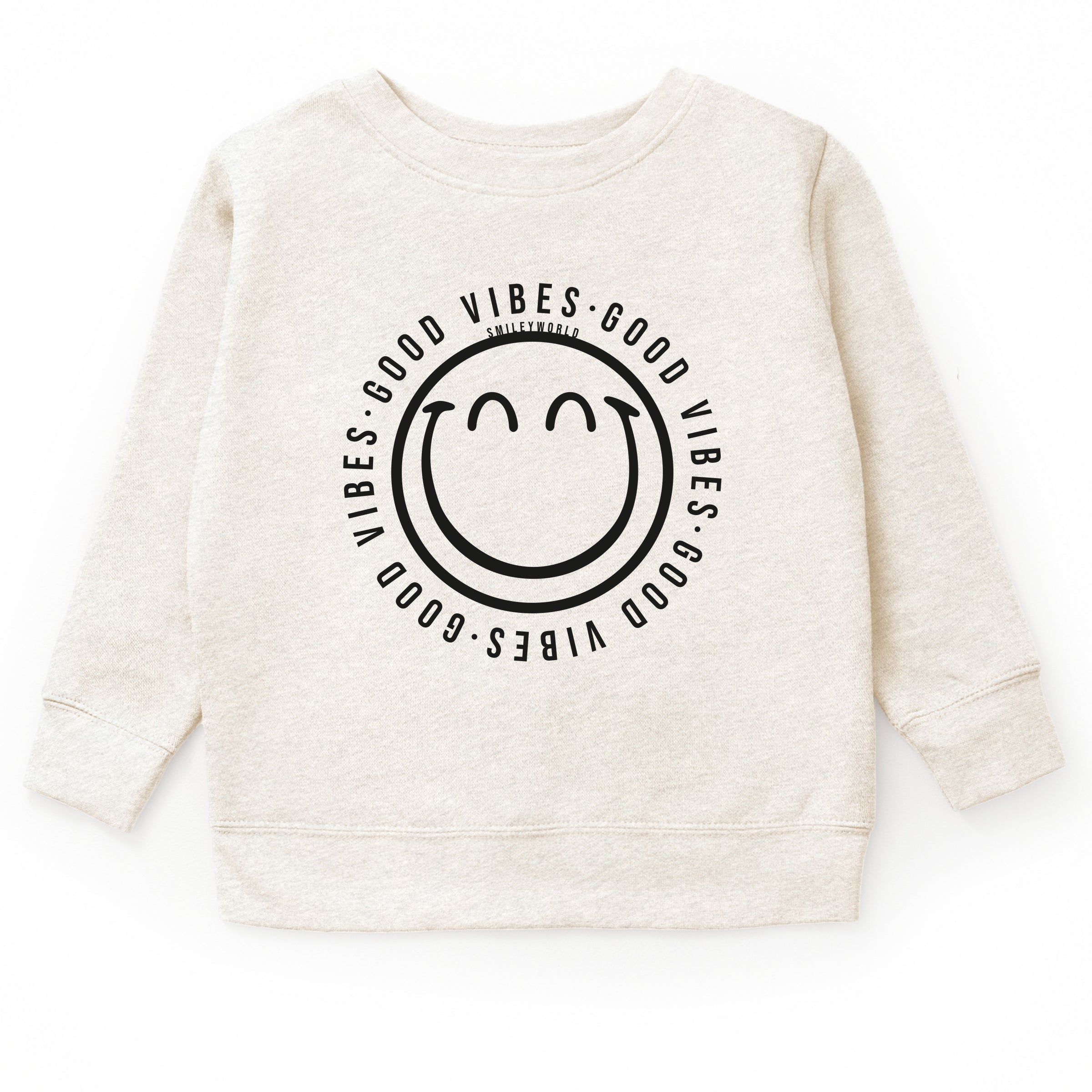 SmileyWorld Good Vibes Outline - Youth Graphic Sweatshirt