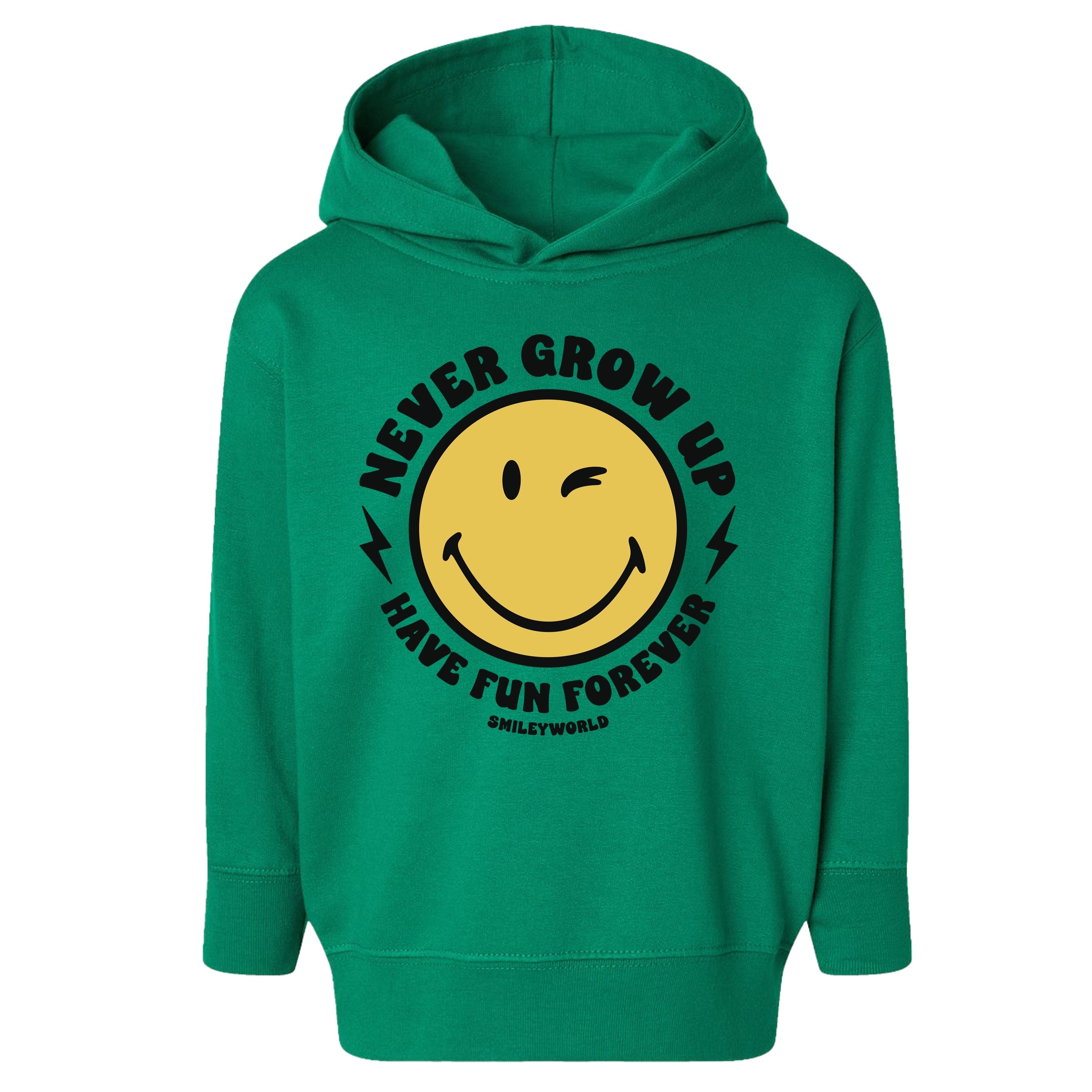 SmileyWorld Never Grow Up - Toddler Hoodie