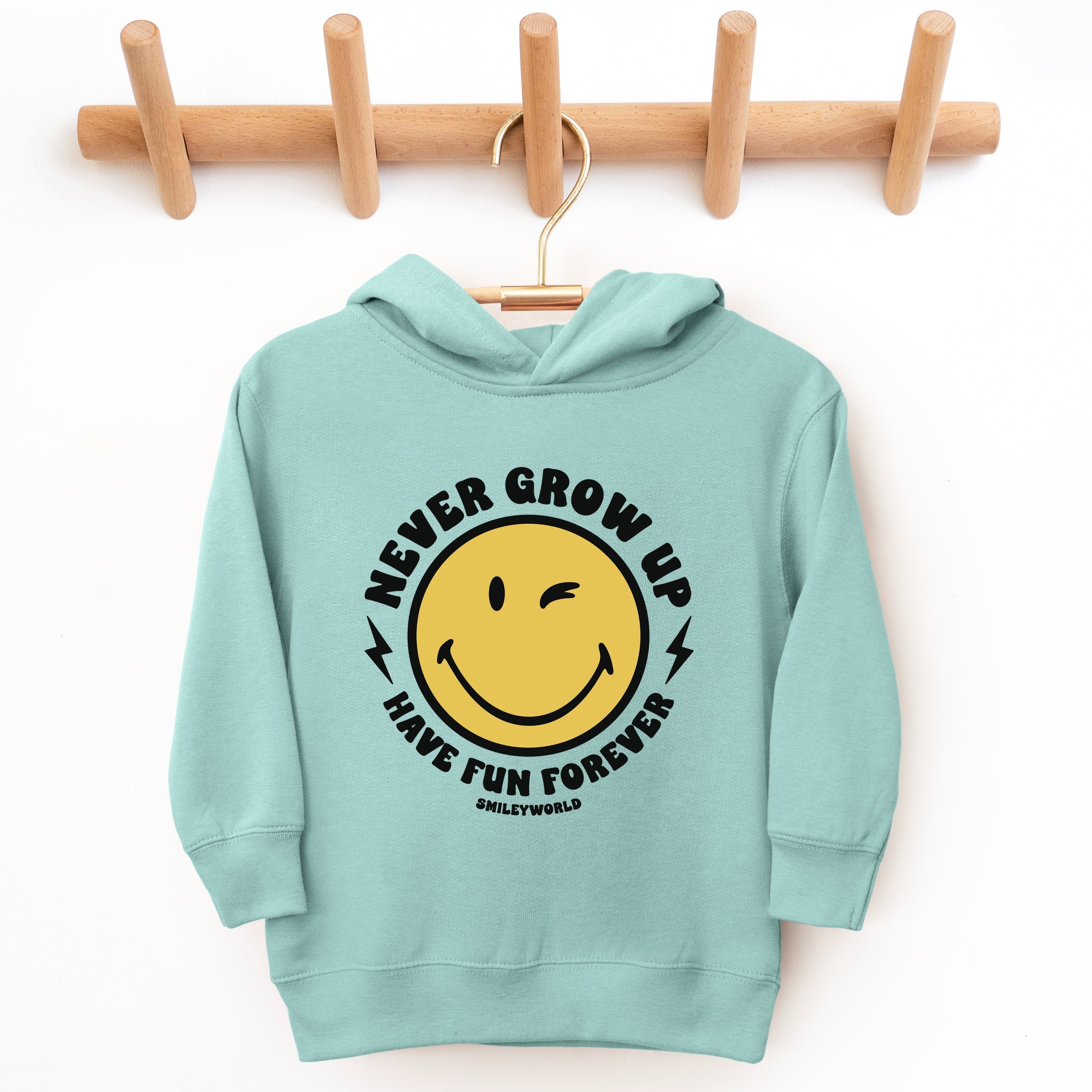 SmileyWorld Never Grow Up - Toddler Hoodie