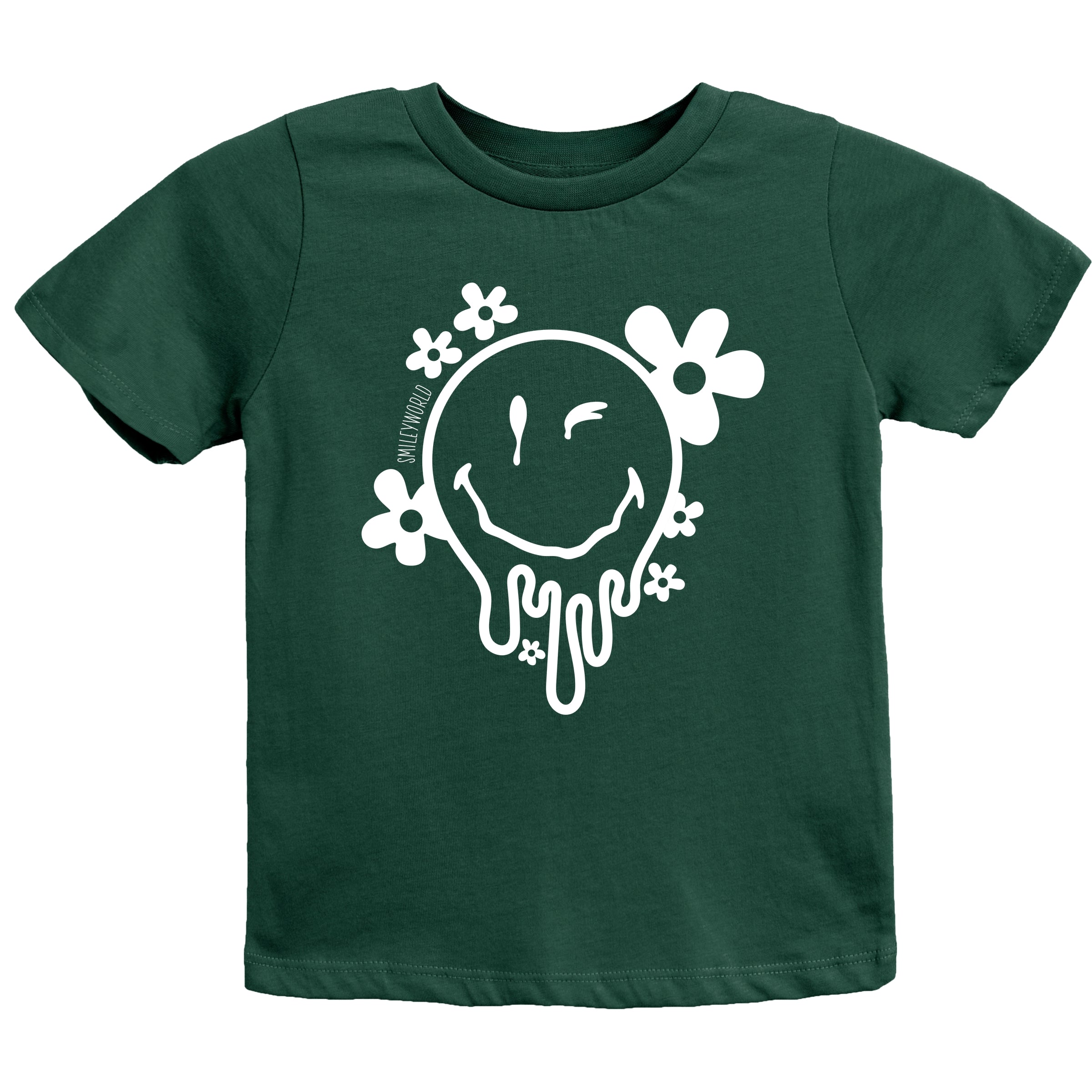 SmileyWorld Melting Outline - Youth Short Sleeve Graphic T-Shirt