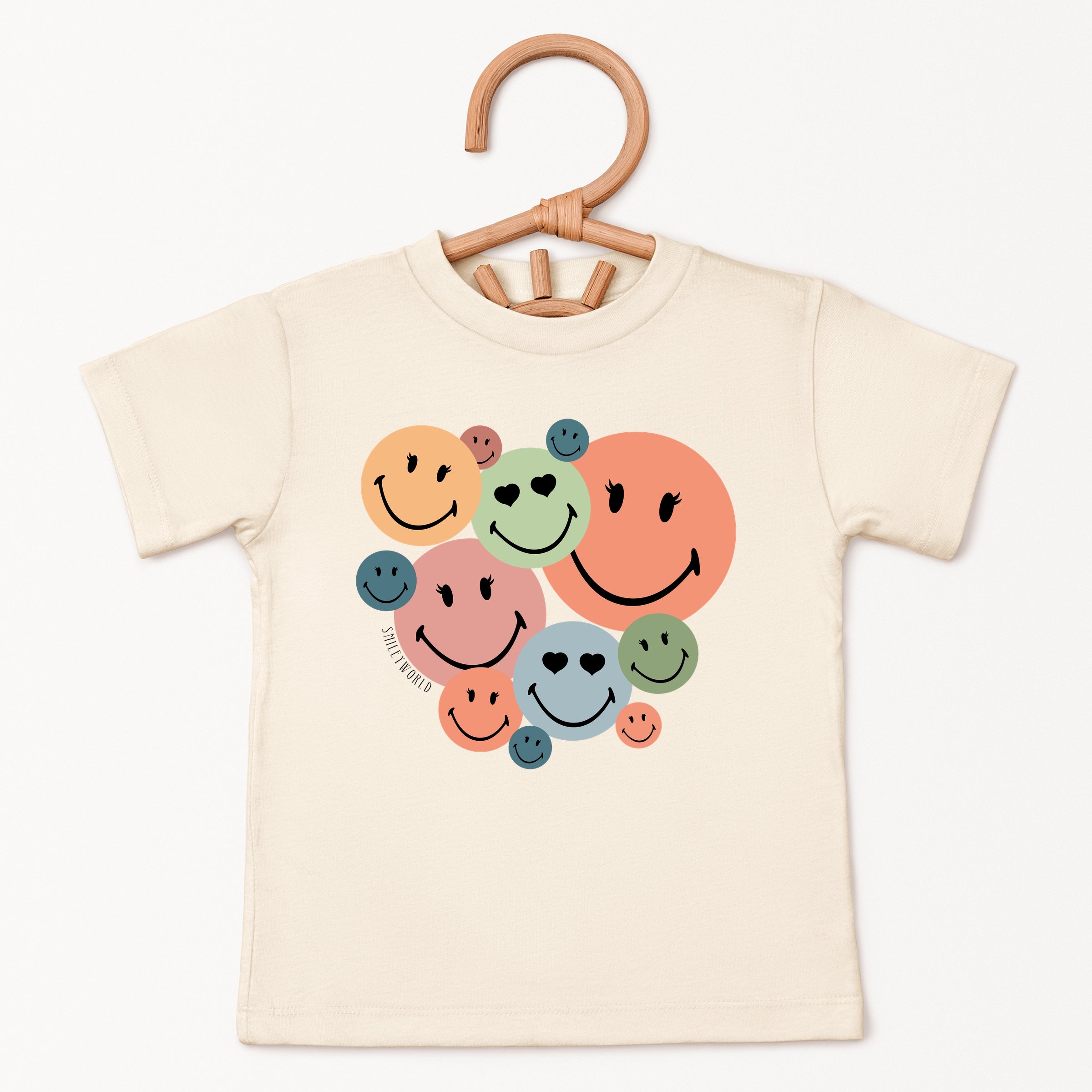 SmileyWorld Stacked Smiles - Toddler Short Sleeve Graphic T-Shirt