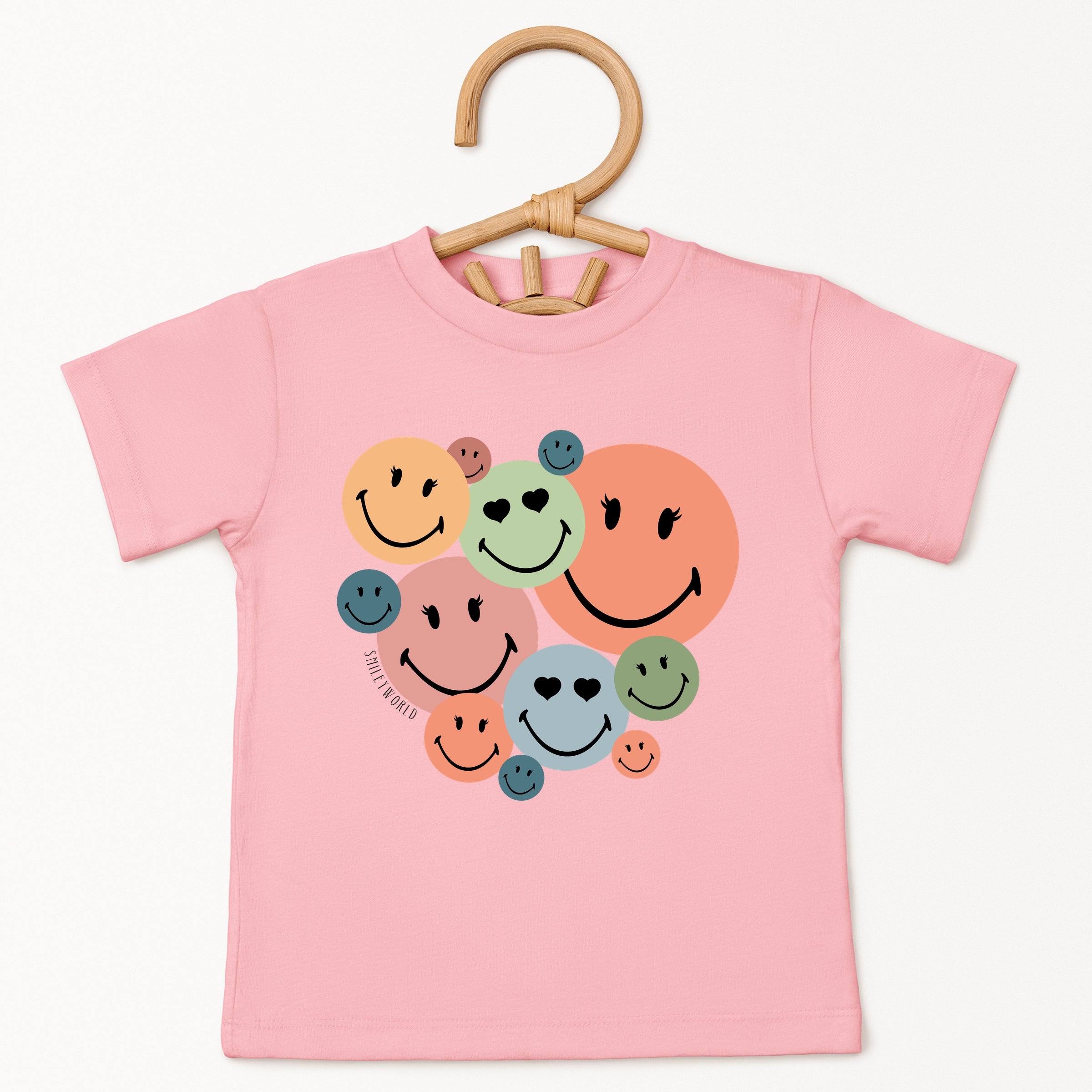SmileyWorld Stacked Smiles - Toddler Short Sleeve Graphic T-Shirt