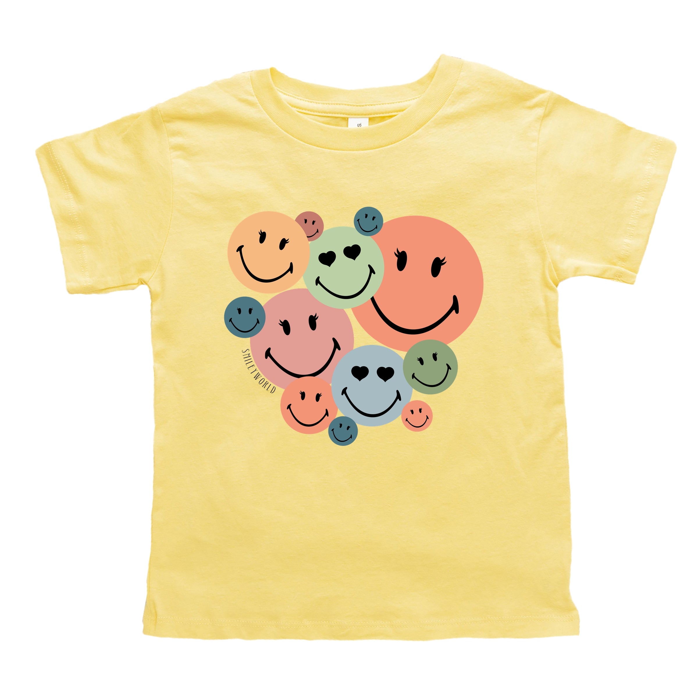SmileyWorld Stacked Smiles - Toddler Short Sleeve Graphic T-Shirt