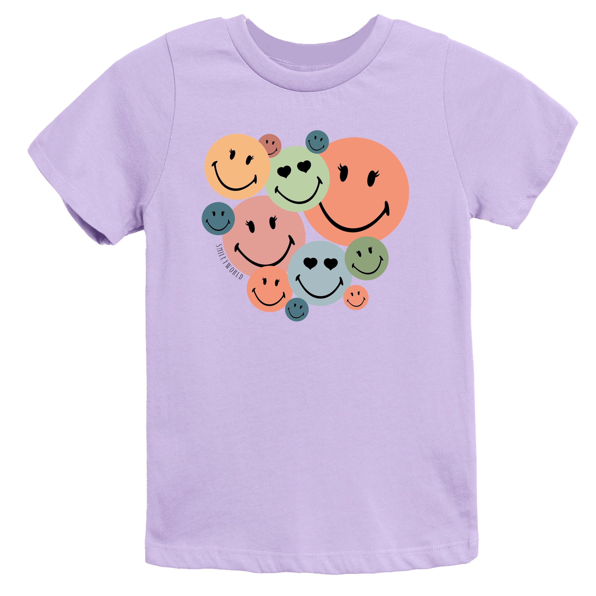 SmileyWorld Stacked Smiles - Youth Short Sleeve Graphic T-Shirt