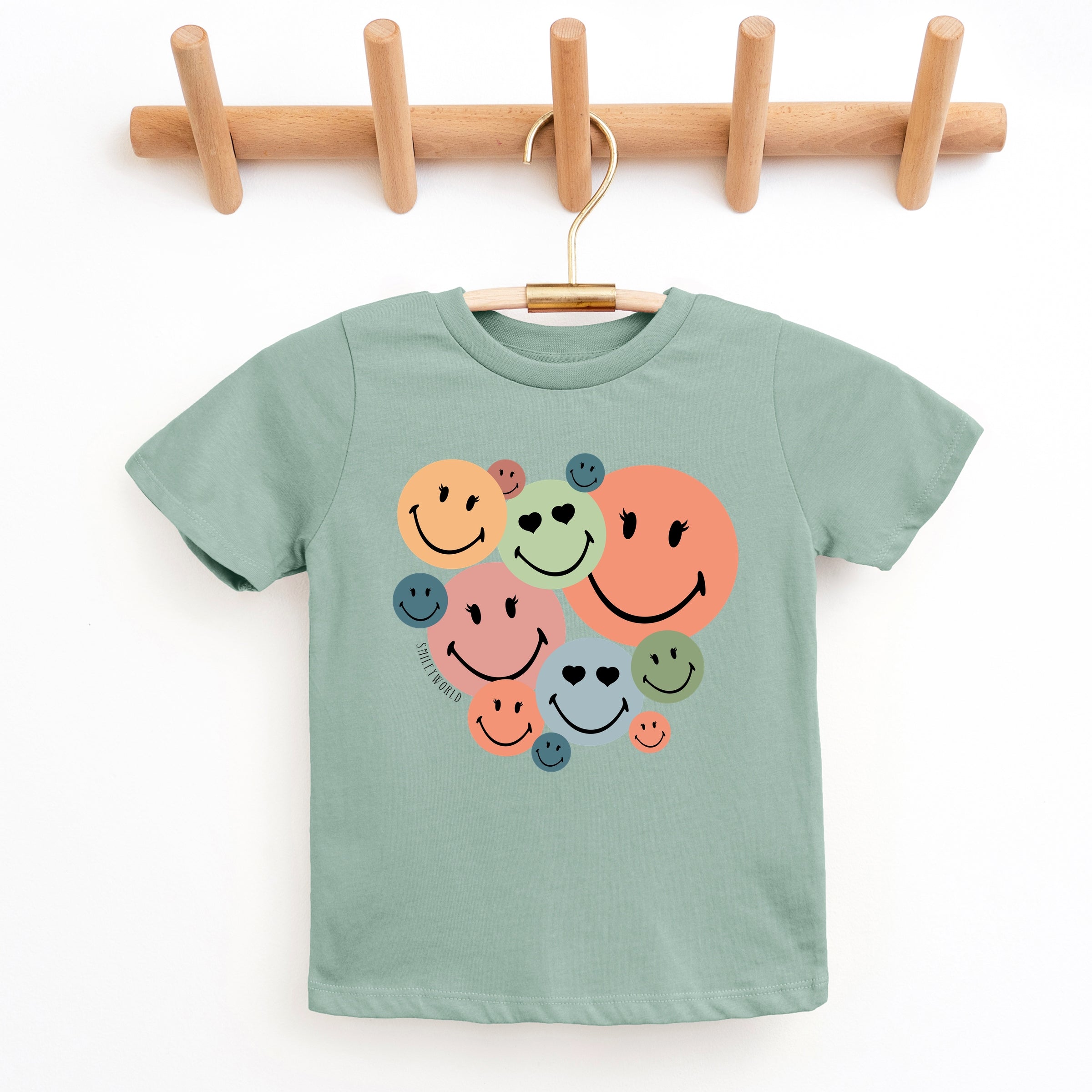 SmileyWorld Stacked Smiles - Youth Short Sleeve Graphic T-Shirt