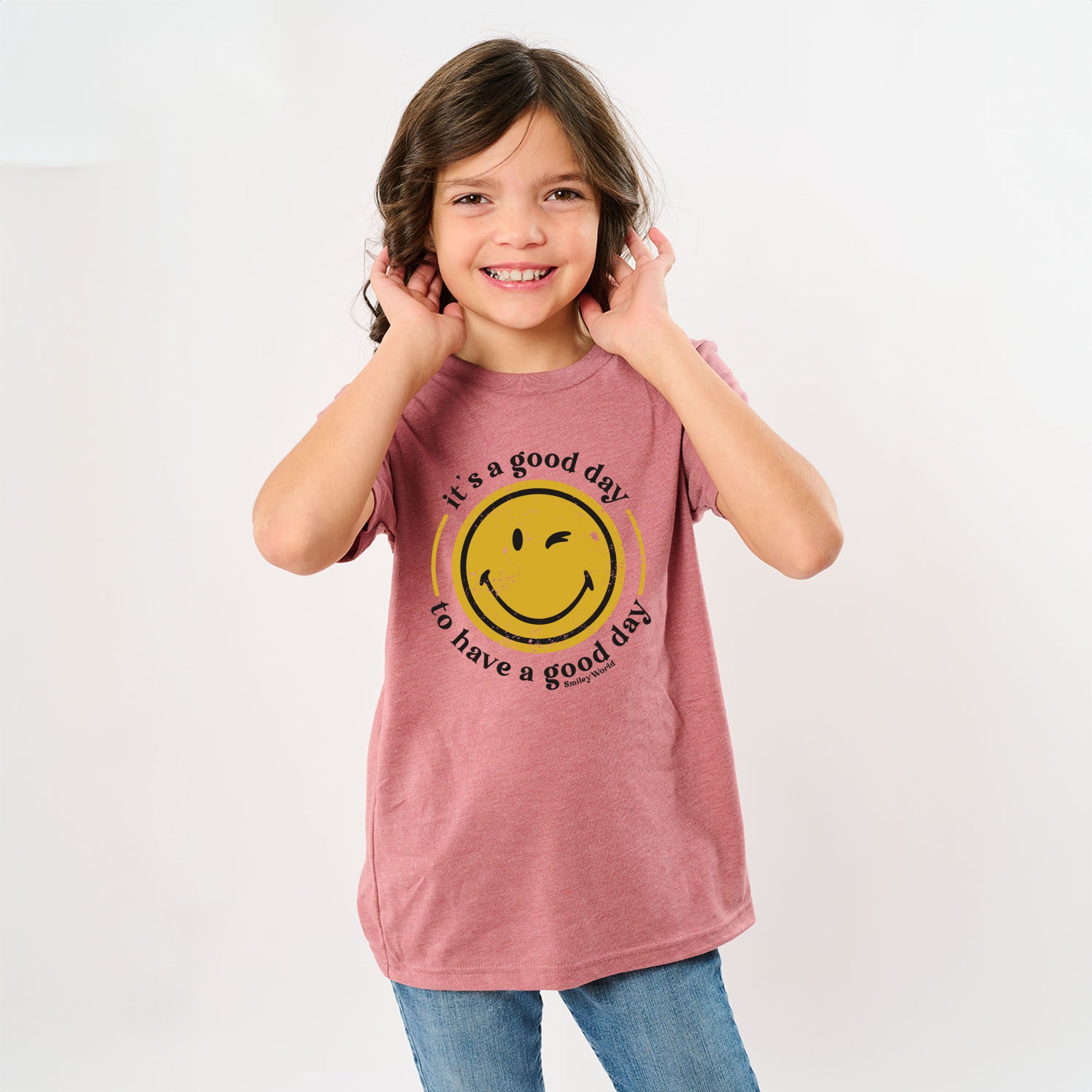 SmileyWorld It's A Good Day To Have A Good Day Circle - Youth Short Sleeve Graphic T-Shirt