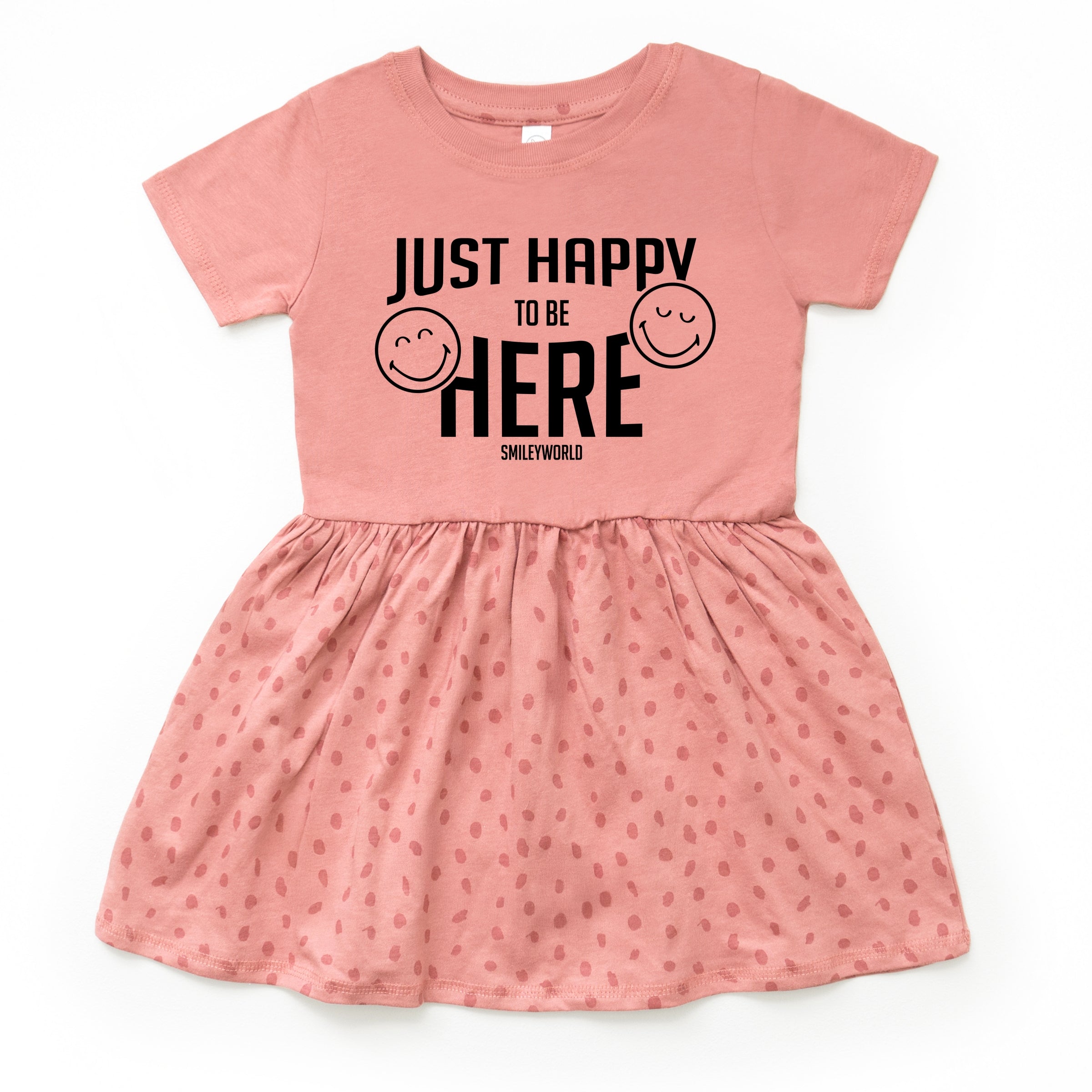 SmileyWorld Just Happy To Be Here - Toddler Graphic Dress