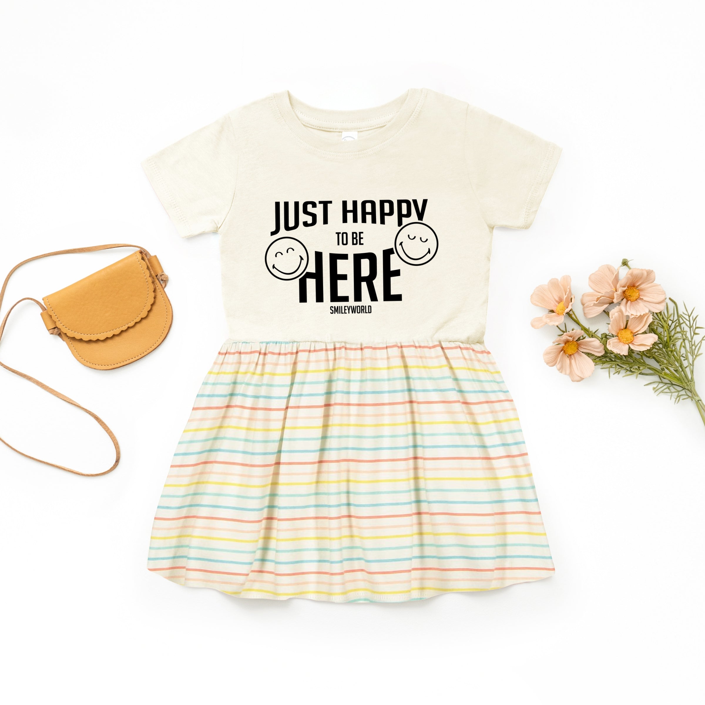 SmileyWorld Just Happy To Be Here - Toddler Graphic Dress