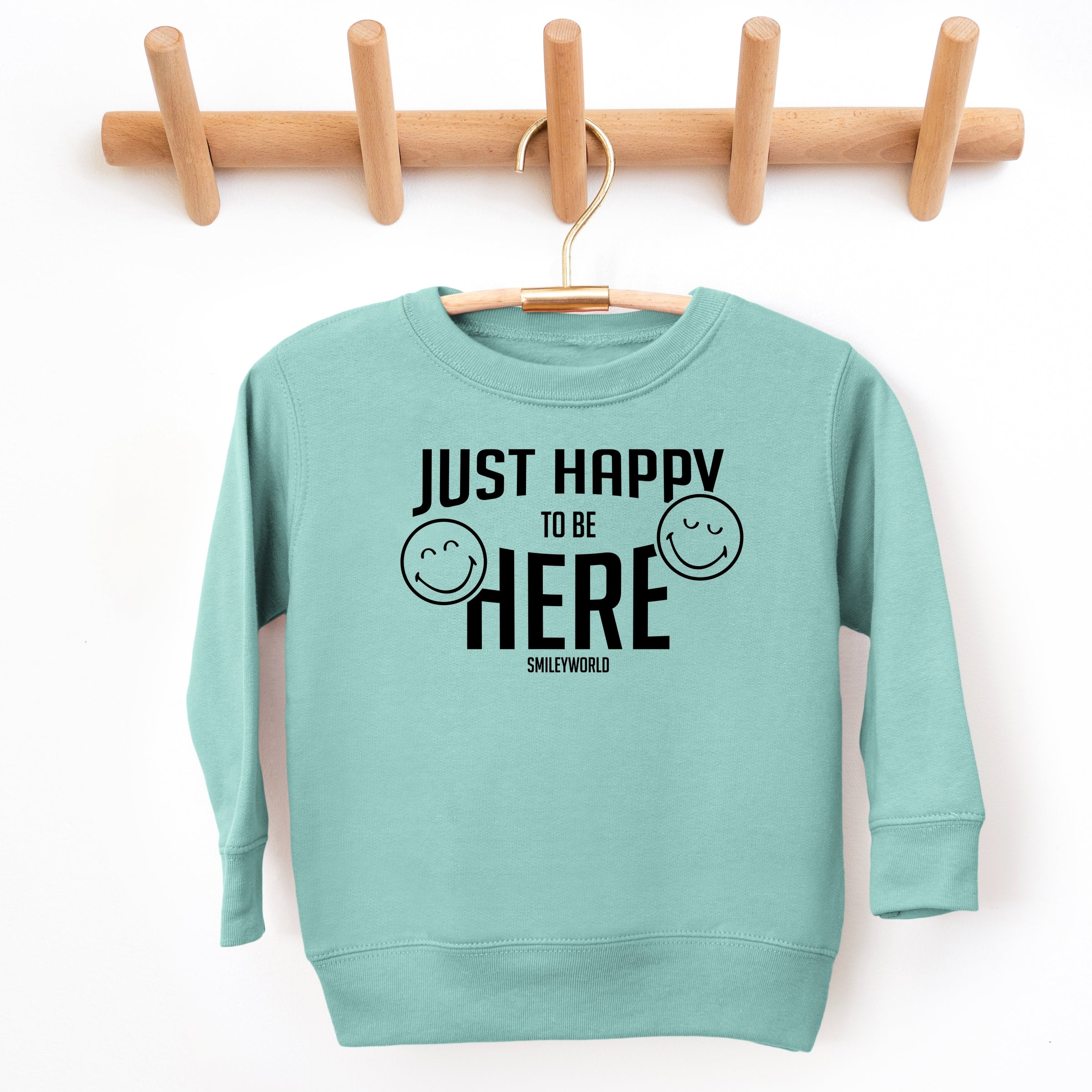 SmileyWorld Just Happy To Be Here - Toddler Graphic Sweatshirt