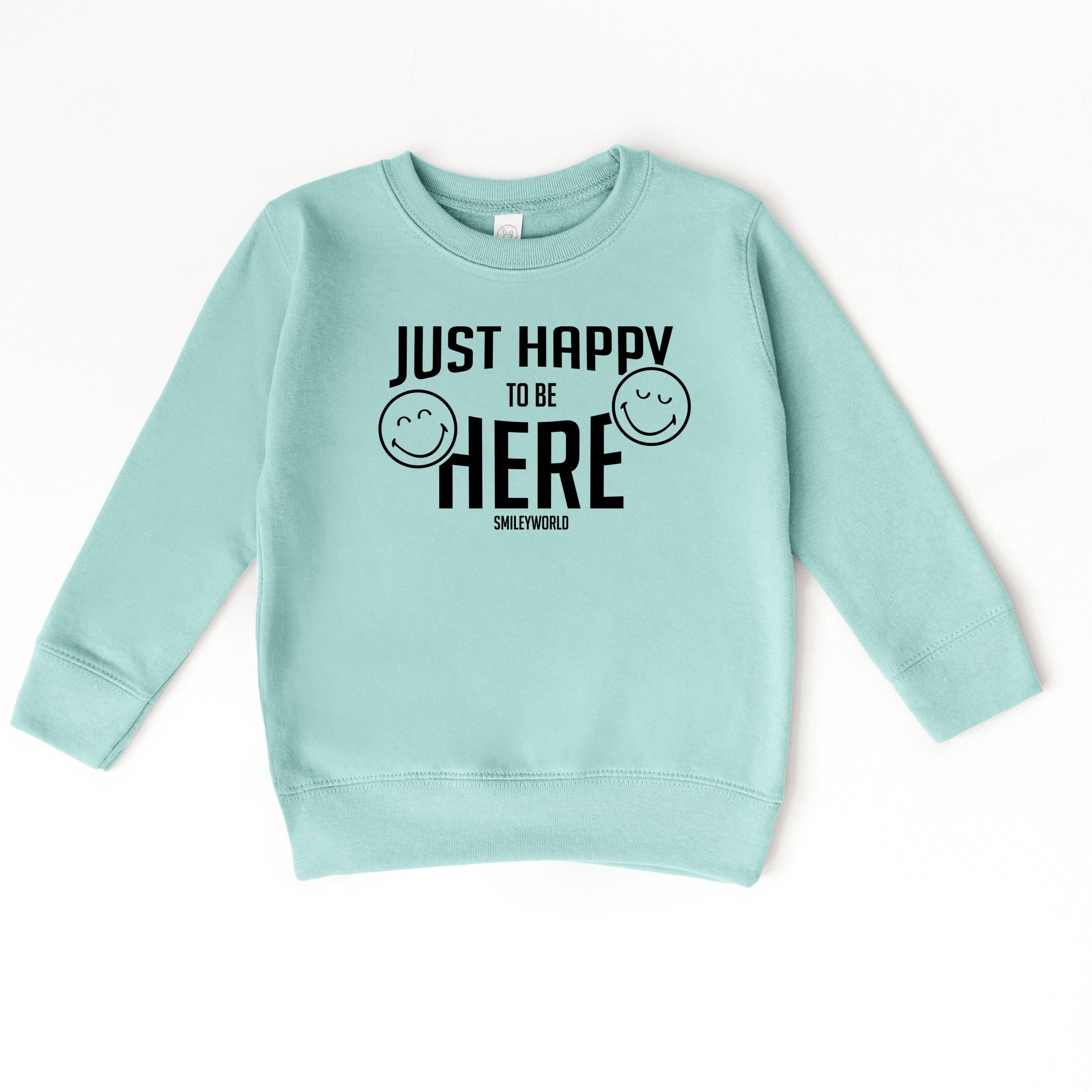 SmileyWorld Just Happy To Be Here - Toddler Graphic Sweatshirt