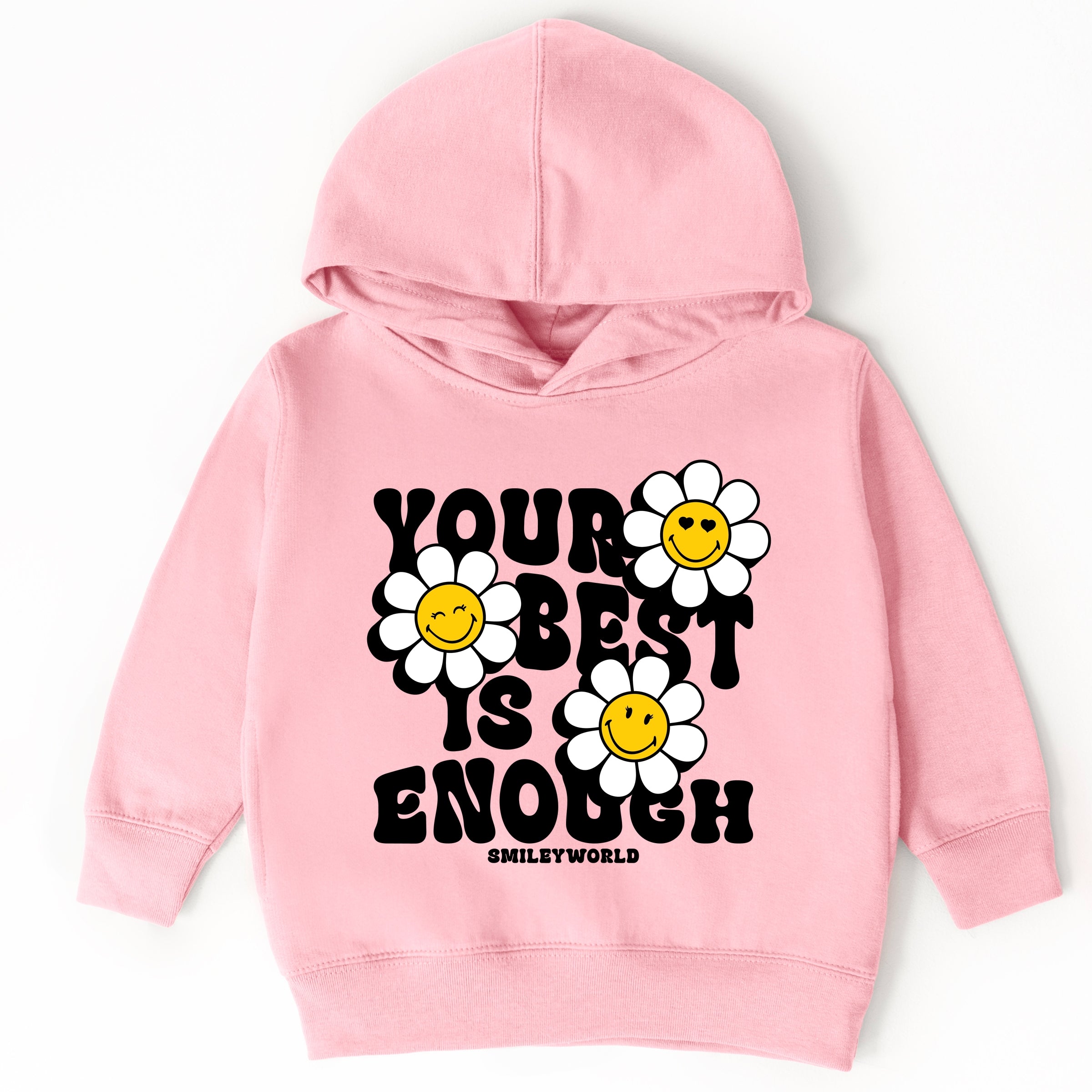 SmileyWorld Your Best Is Enough Floral - Toddler Hoodie