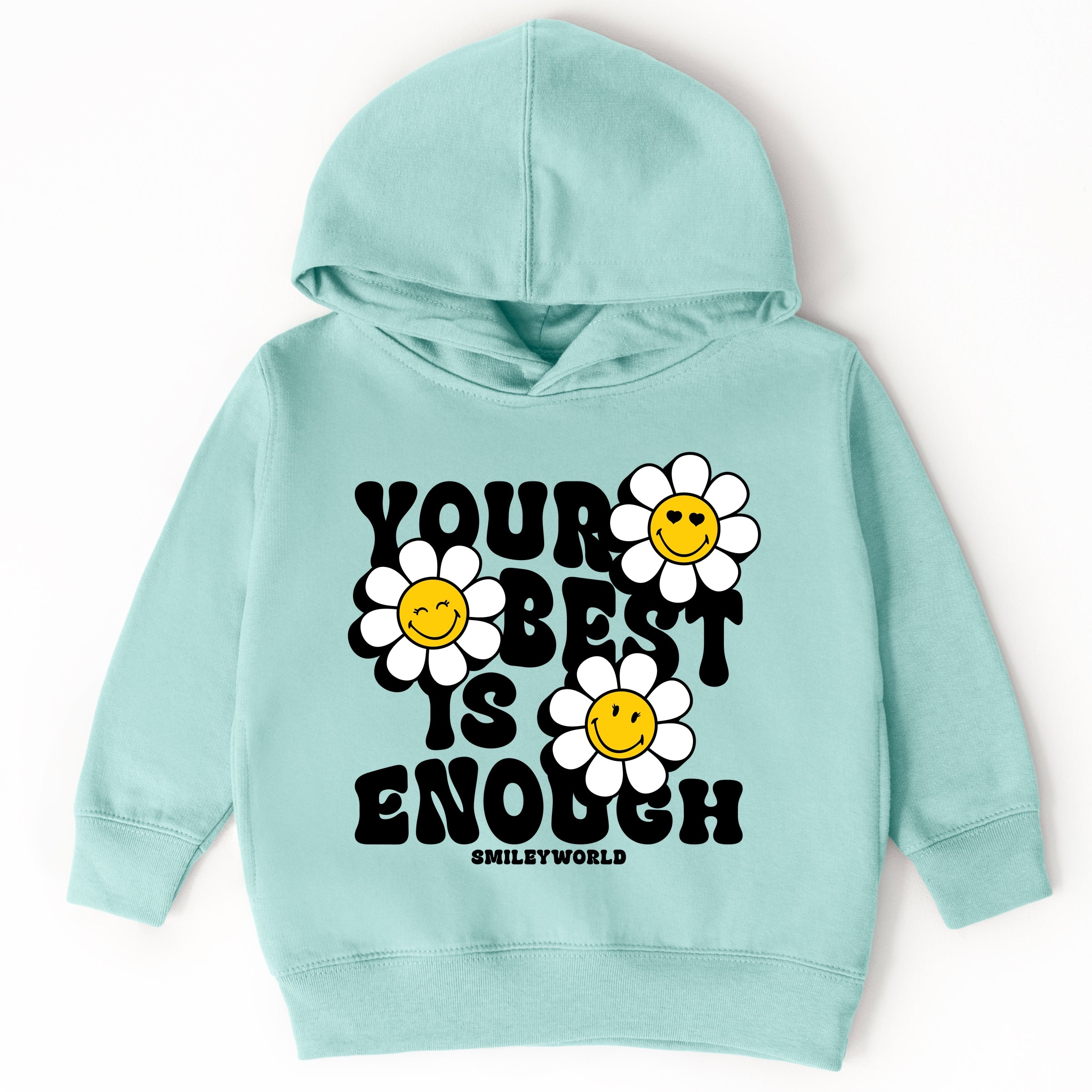 SmileyWorld Your Best Is Enough Floral - Toddler Hoodie