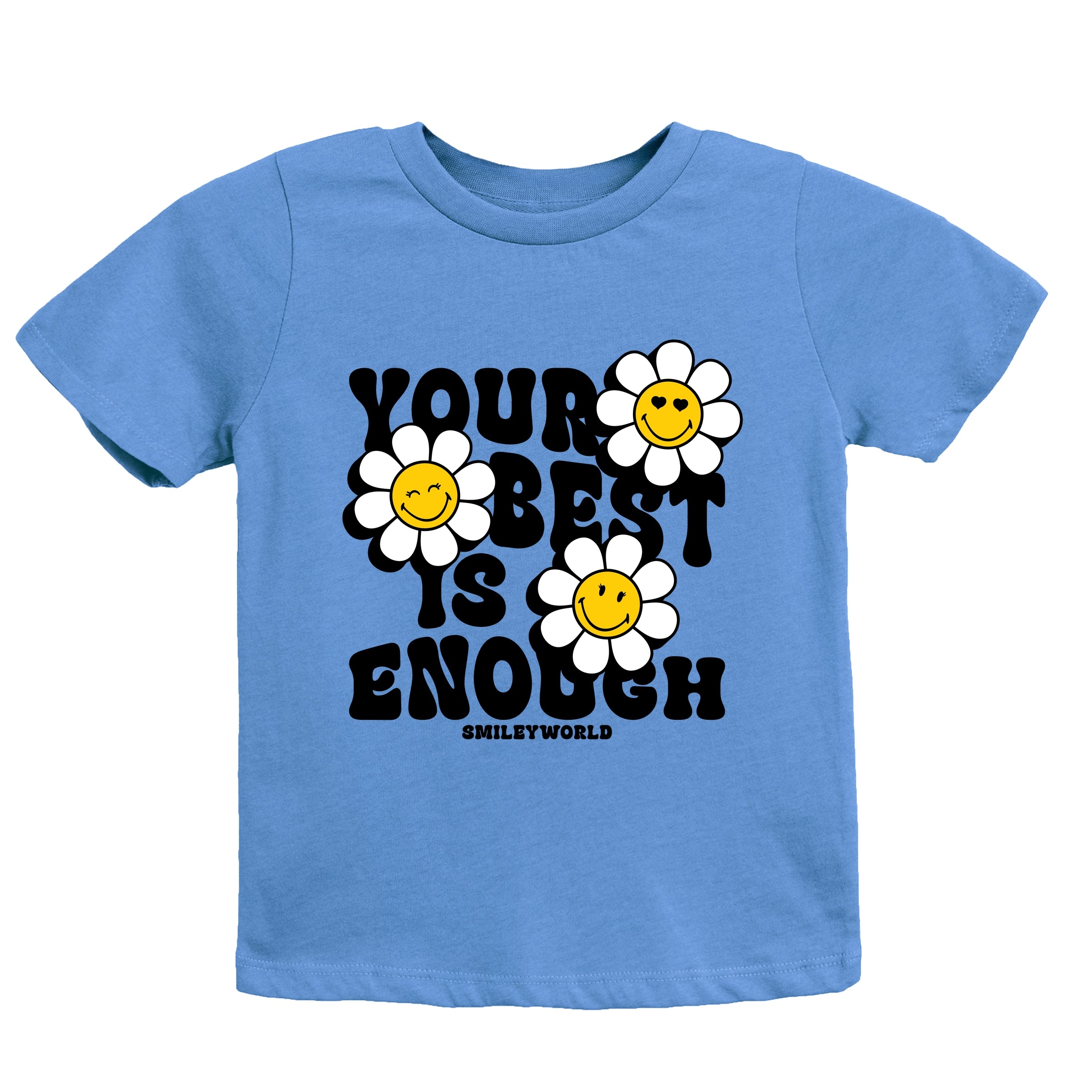 SmileyWorld Your Best Is Enough Floral - Youth Short Sleeve Graphic T-Shirt