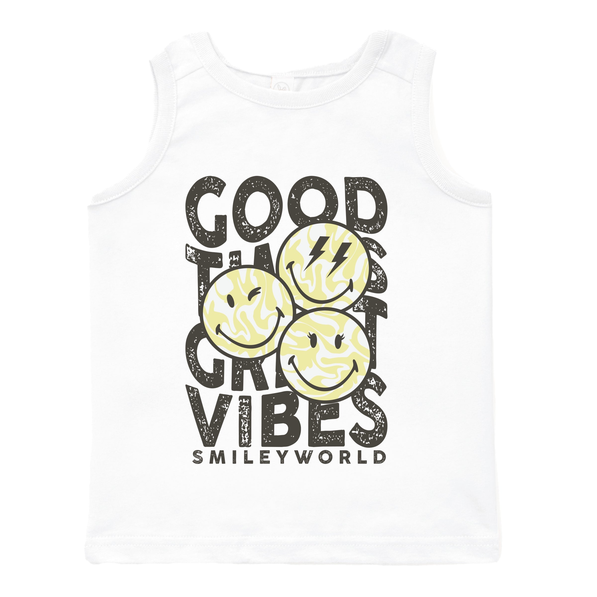 SmileyWorld Good Times Great Vibes - Toddler Graphic Tank