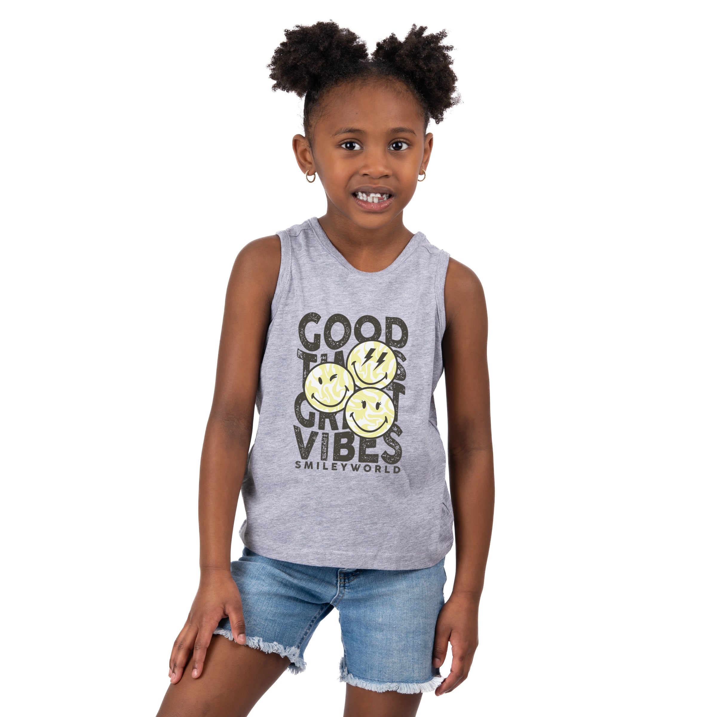 SmileyWorld Good Times Great Vibes - Toddler Graphic Tank
