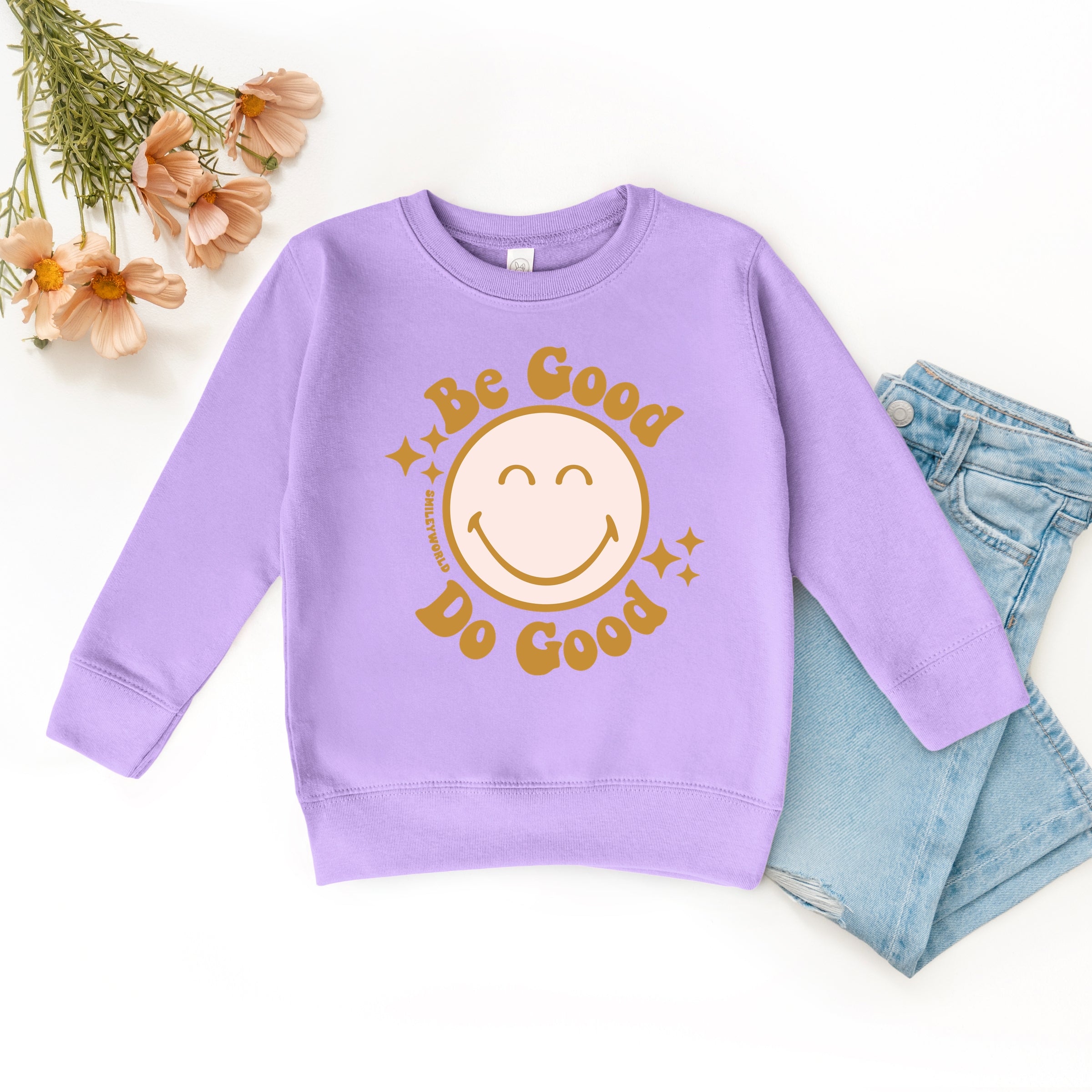 SmileyWorld Be Good Do Good Smiley Face - Toddler Graphic Sweatshirt