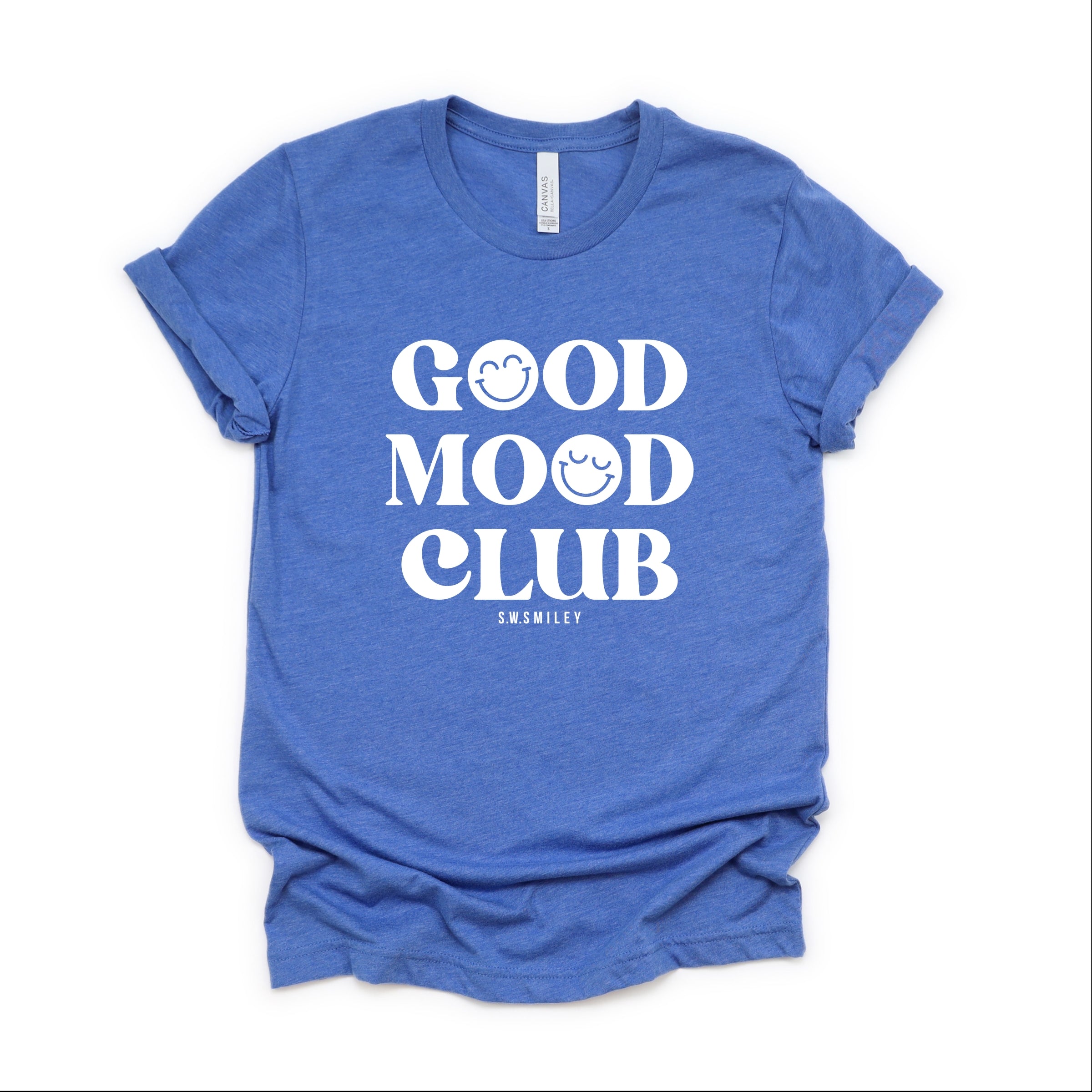 S.W.Smiley Good Mood Club - Women's Short Sleeve Graphic T-Shirt