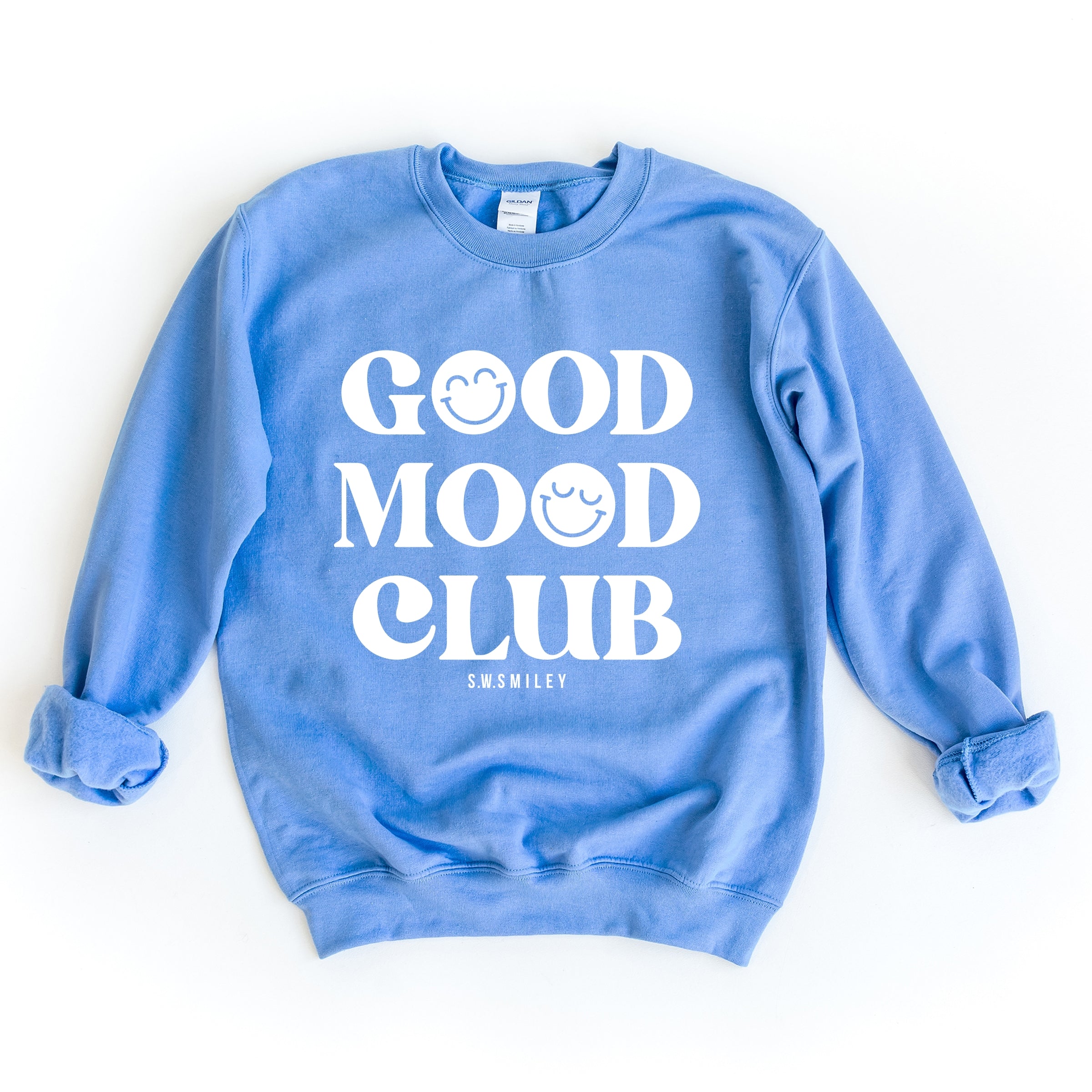 S.W.Smiley Good Mood Club - Women's Graphic Sweatshirt
