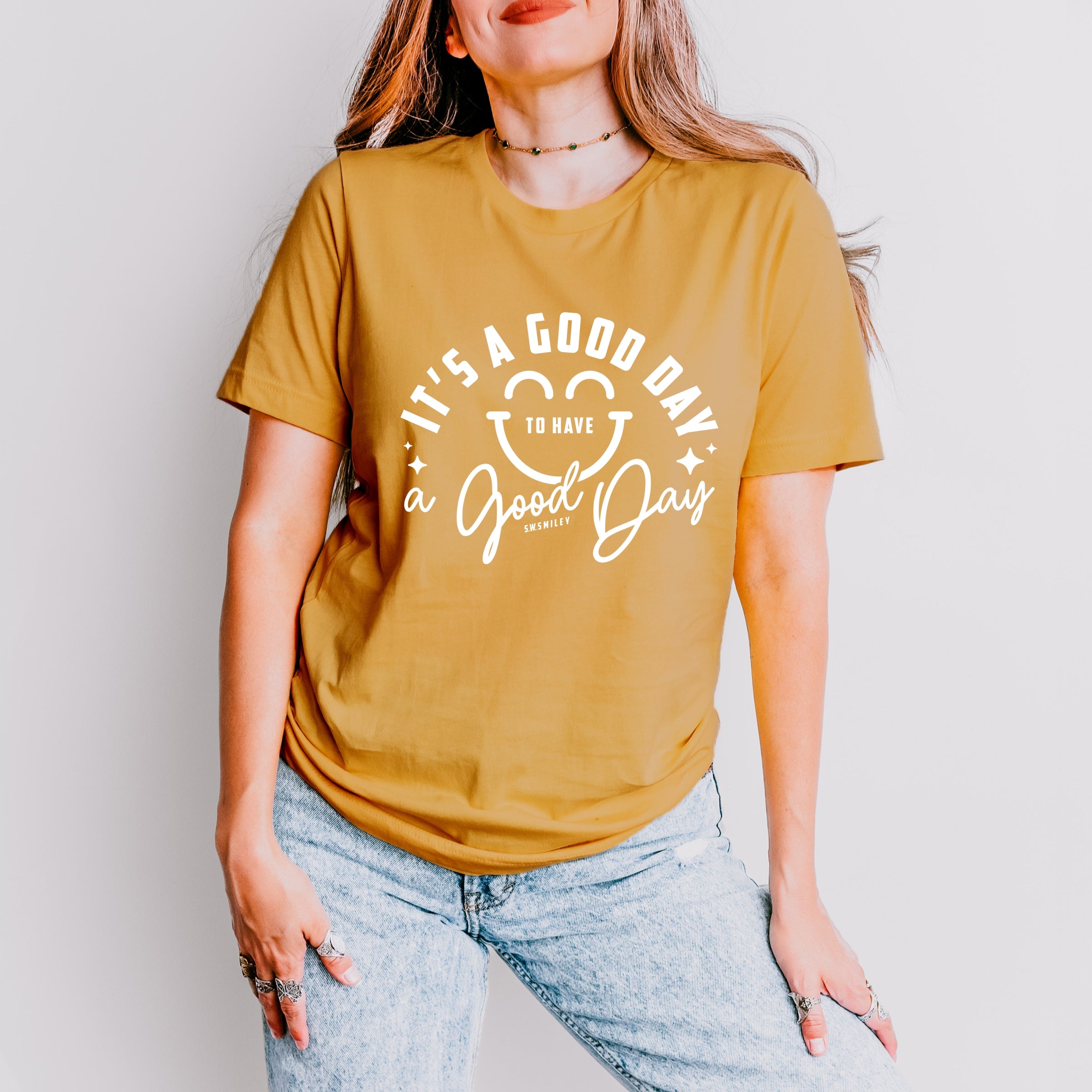 S.W.Smiley It's A Good Day To Have A Good Day - Women's Short Sleeve Graphic T-Shirt
