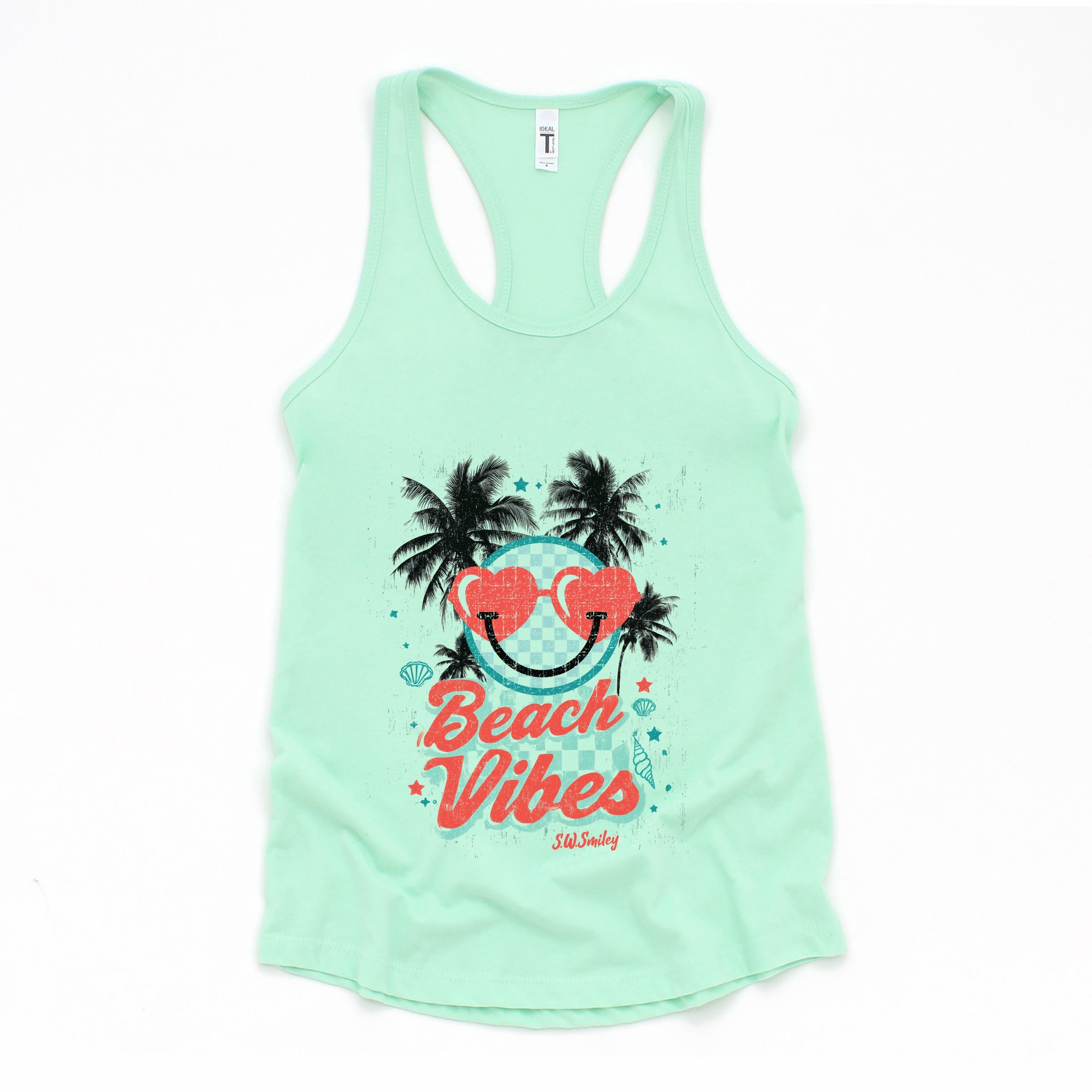 S.W.Smiley Beach Vibes - Women's Racerback Tank