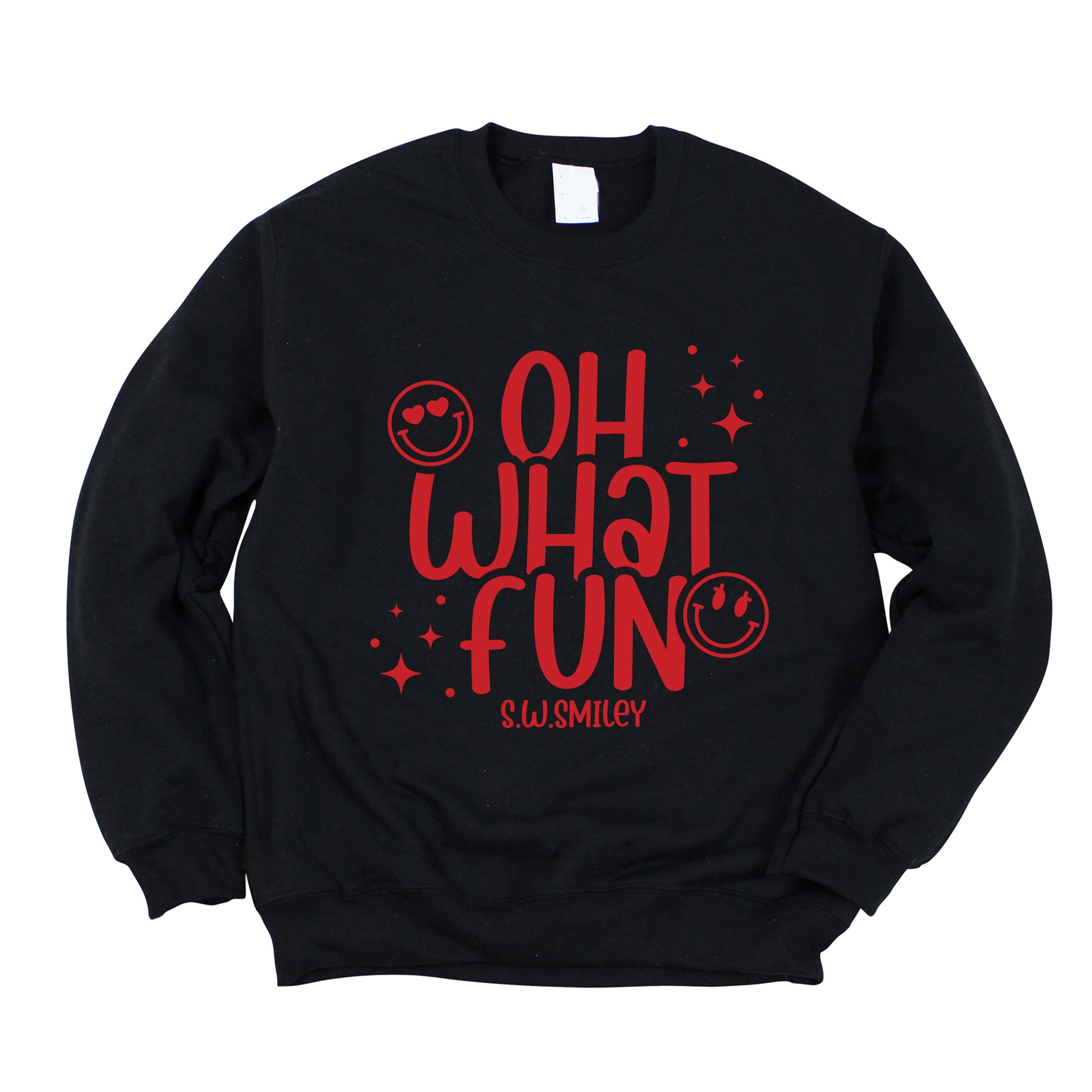 S.W.Smiley Oh What Fun Sparkle - Womens Sweatshirt