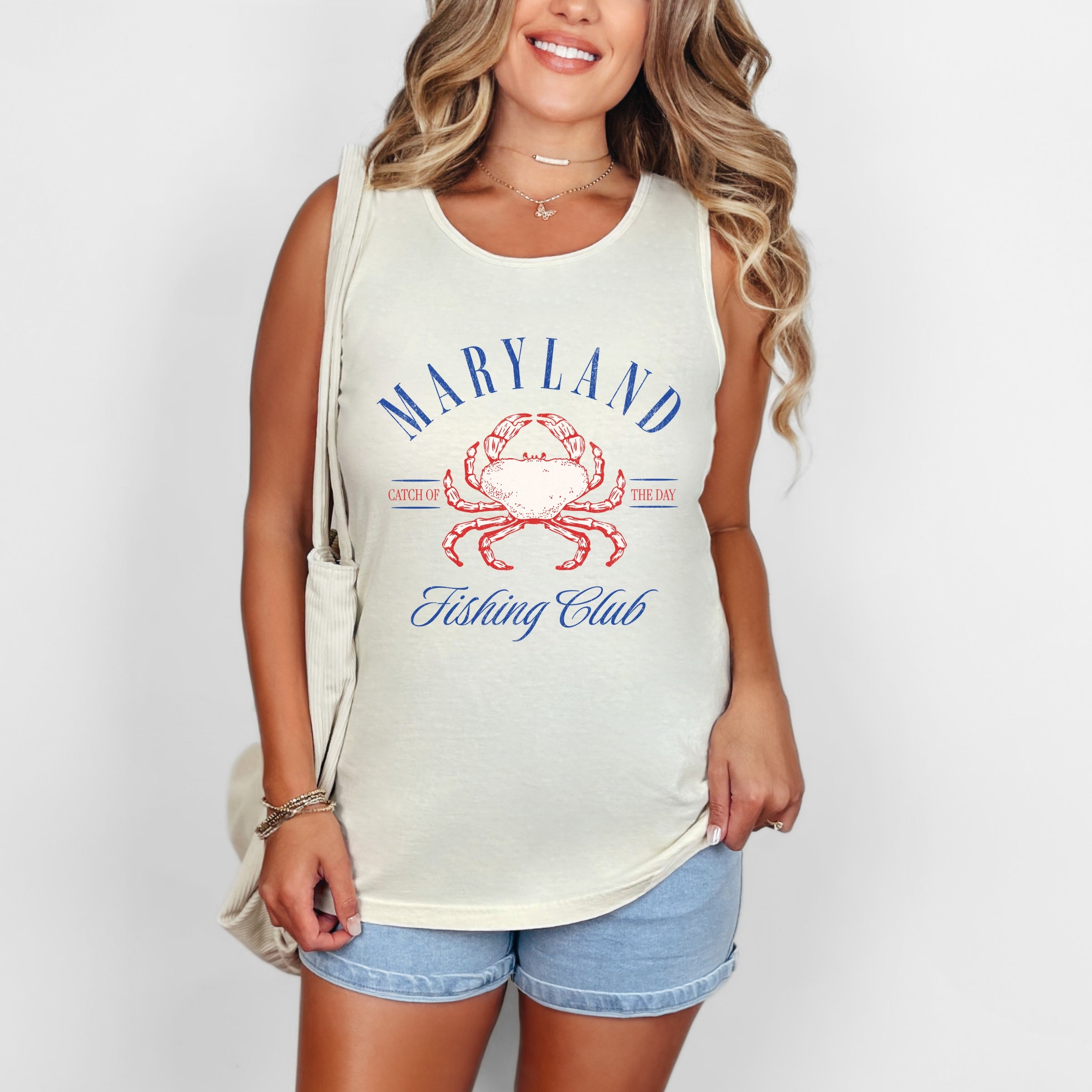 Maryland Fishing Club - Womens Garment Dyed Tank