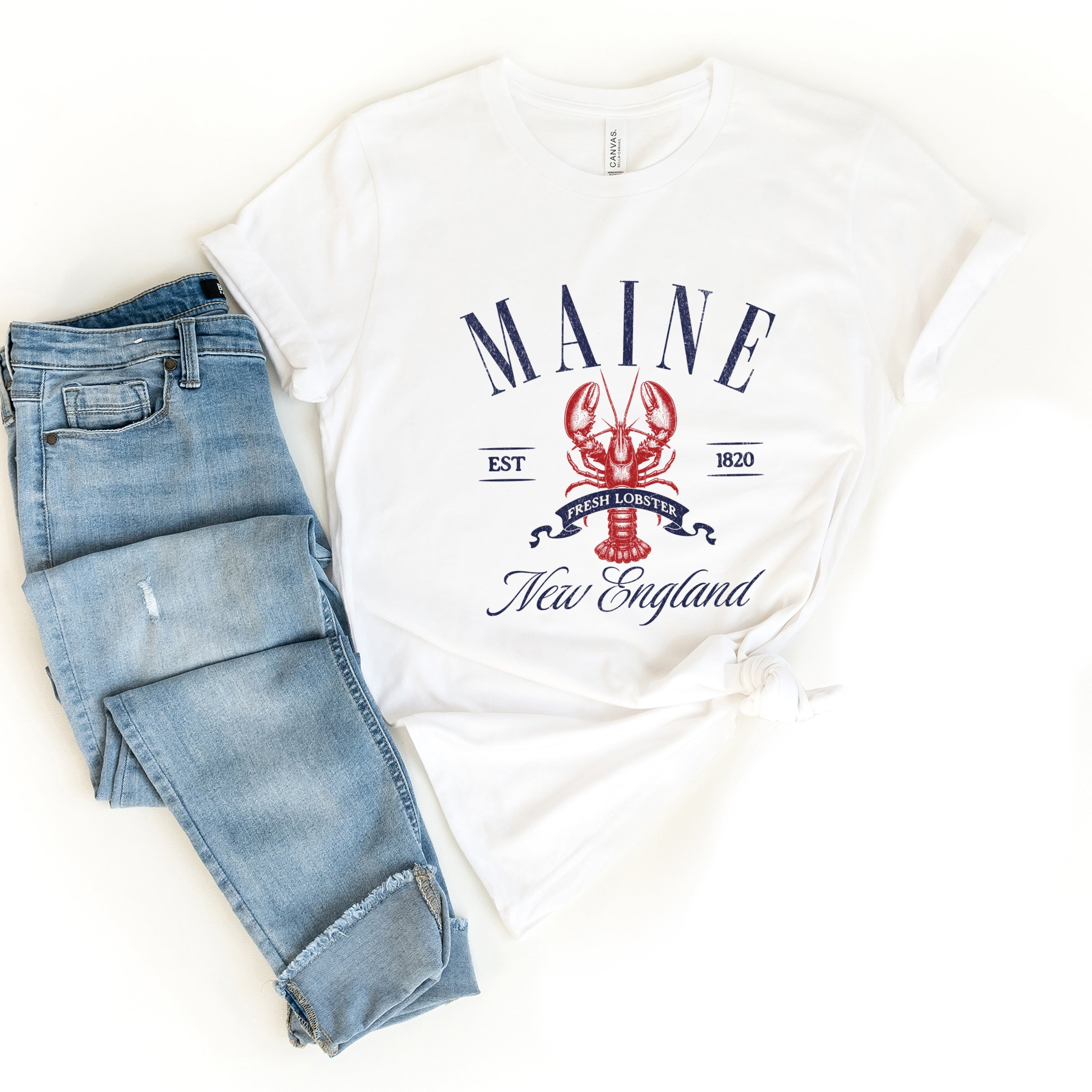 Maine New England - Womens Short Sleeve Tee