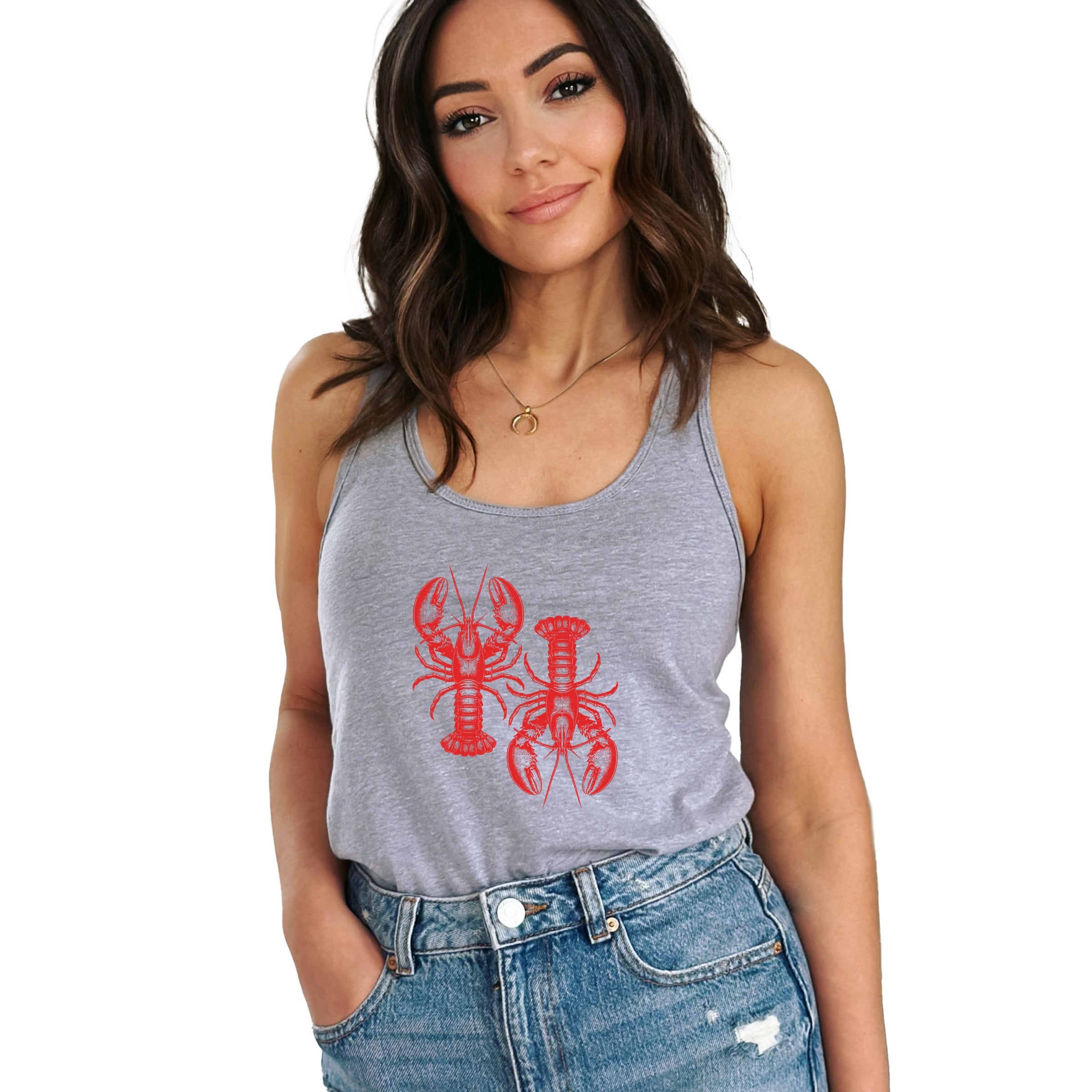 Two Lobsters - Women's Racerback Tank