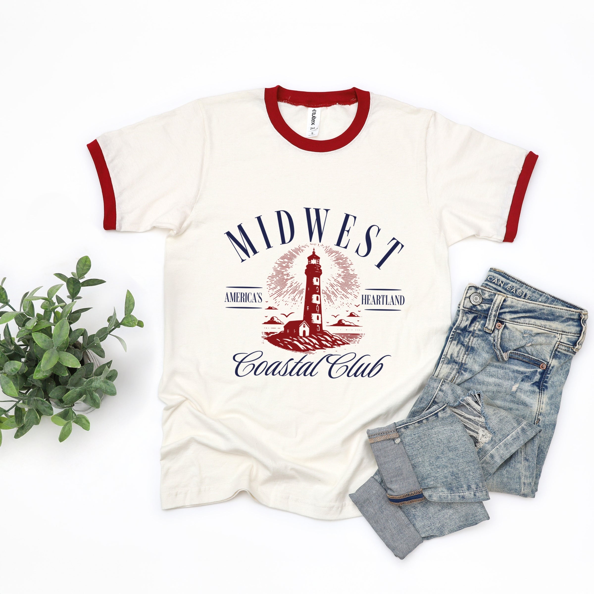 Midwest Coastal Club - Womens Ringer Tee