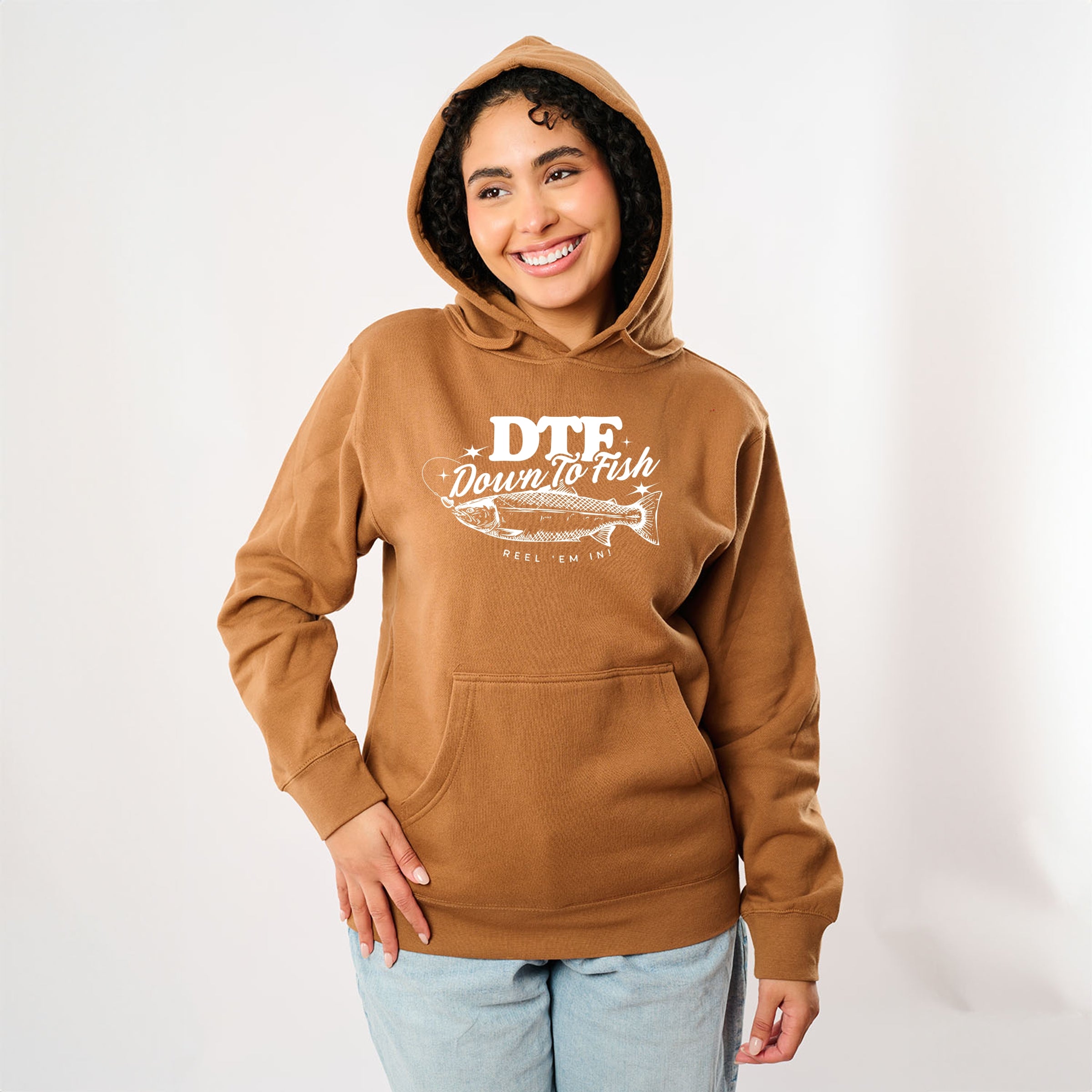 DTF Down To Fish - Women's Graphic Hoodie