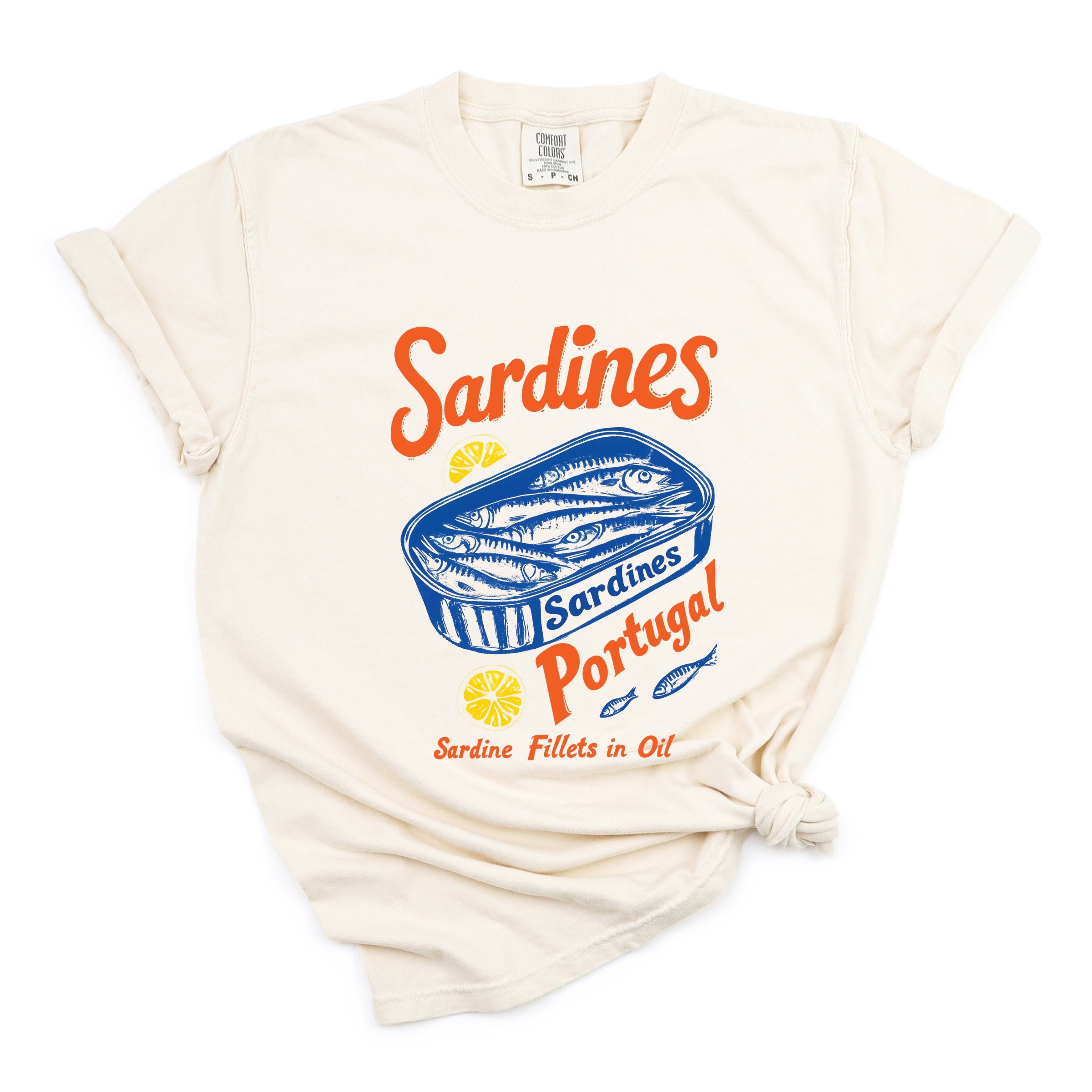 Sardines Portugal - Women's Garment Dyed Graphic T-Shirt