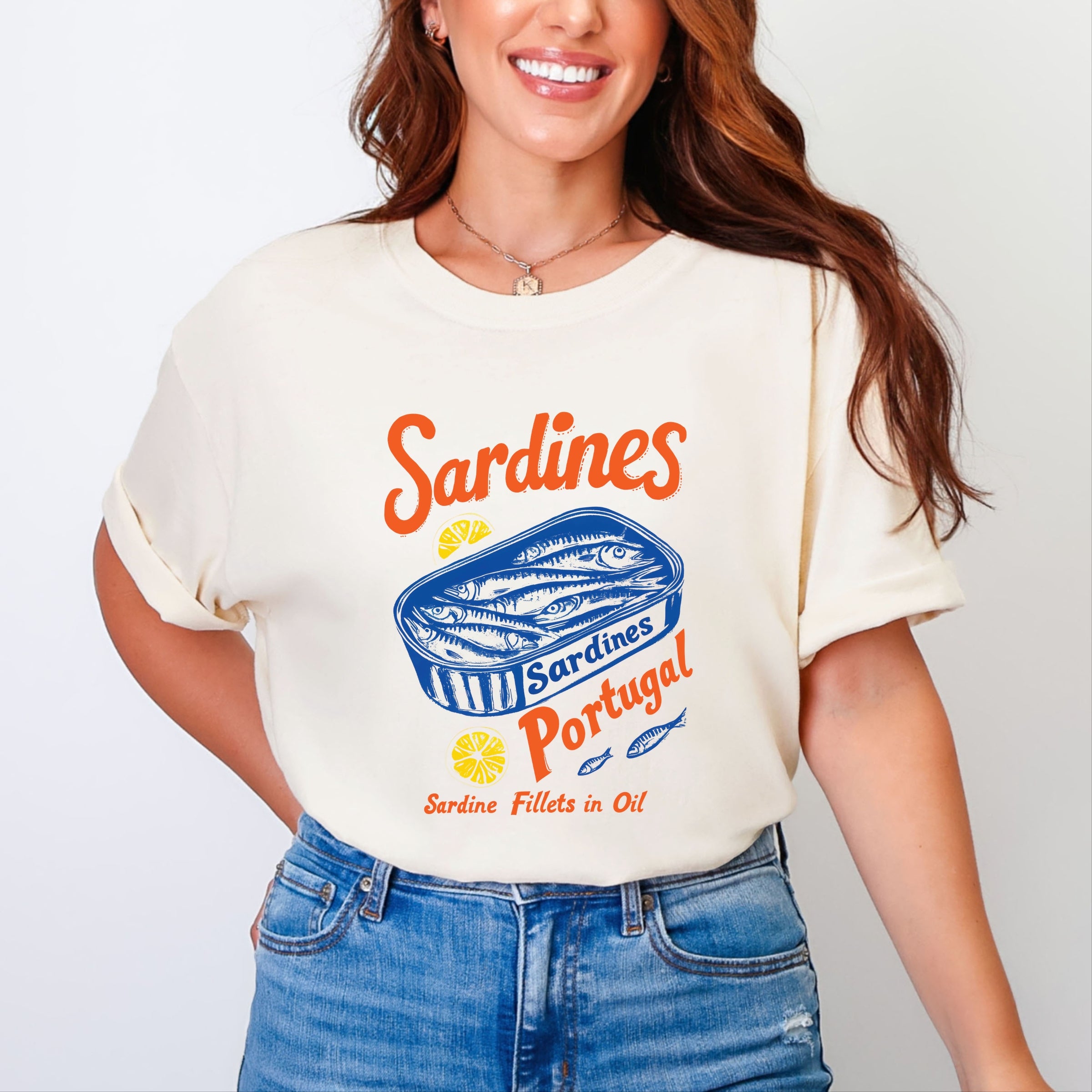 Sardines Portugal - Women's Garment Dyed Graphic T-Shirt