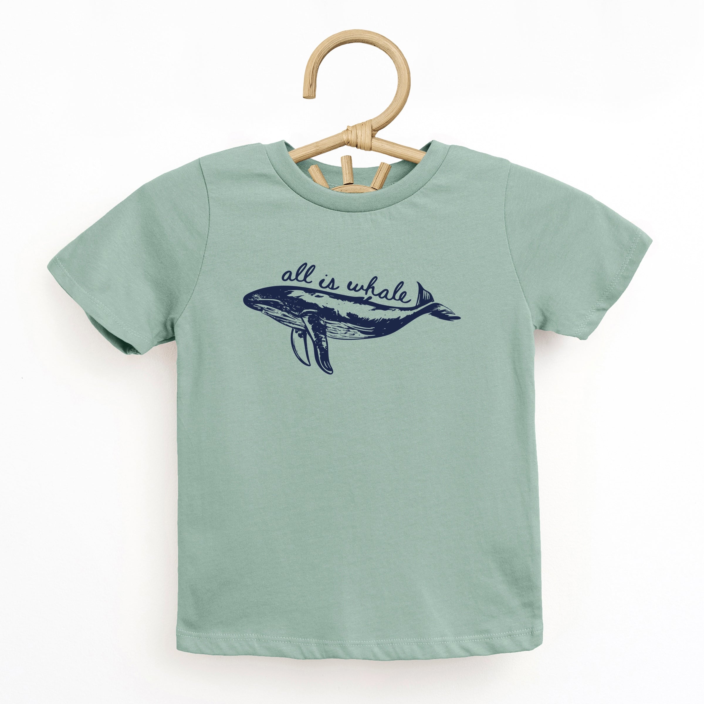 All Is Whale Sketched - Toddler Short Sleeve Graphic T-Shirt