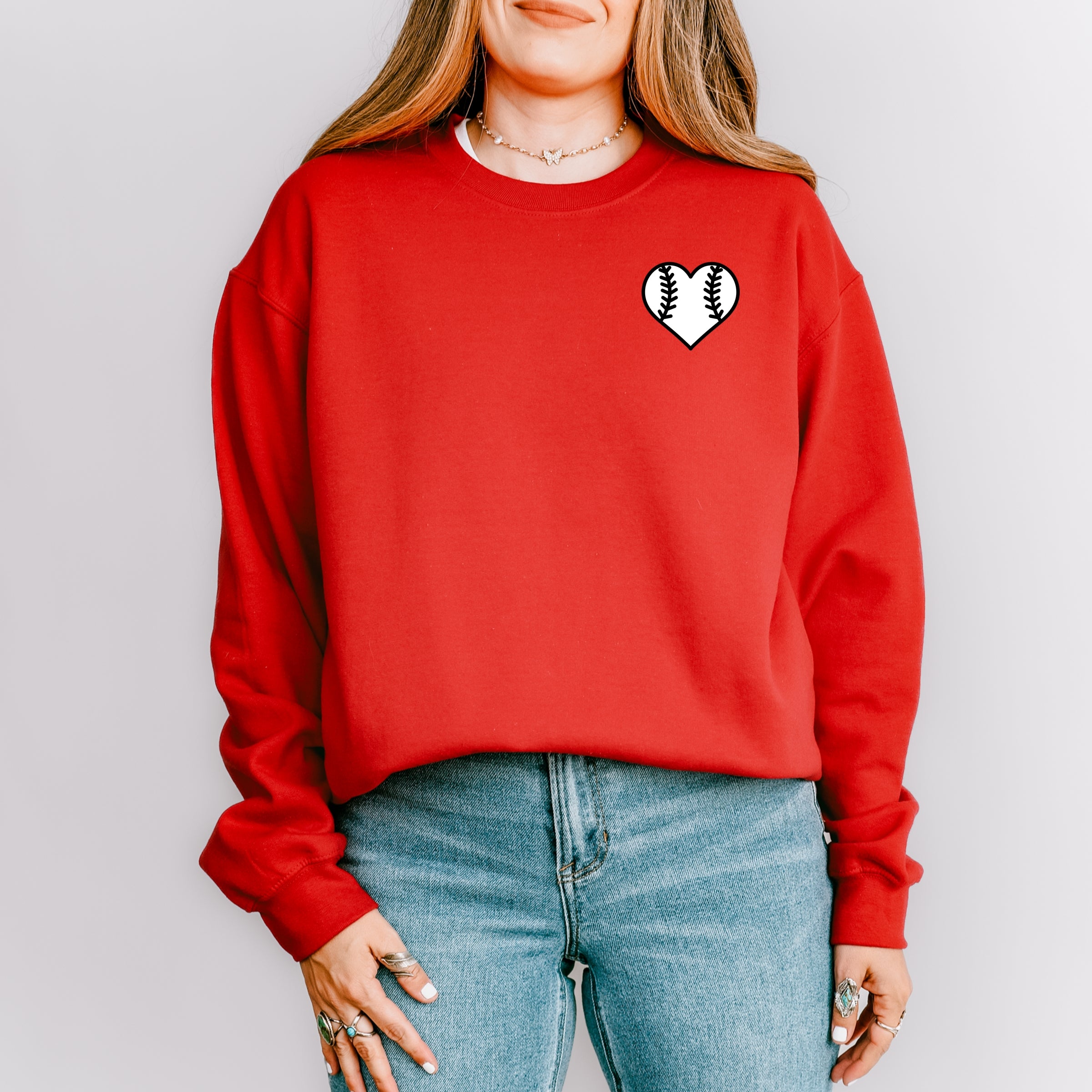 Mama Jersey Heart - Womens Sweatshirt